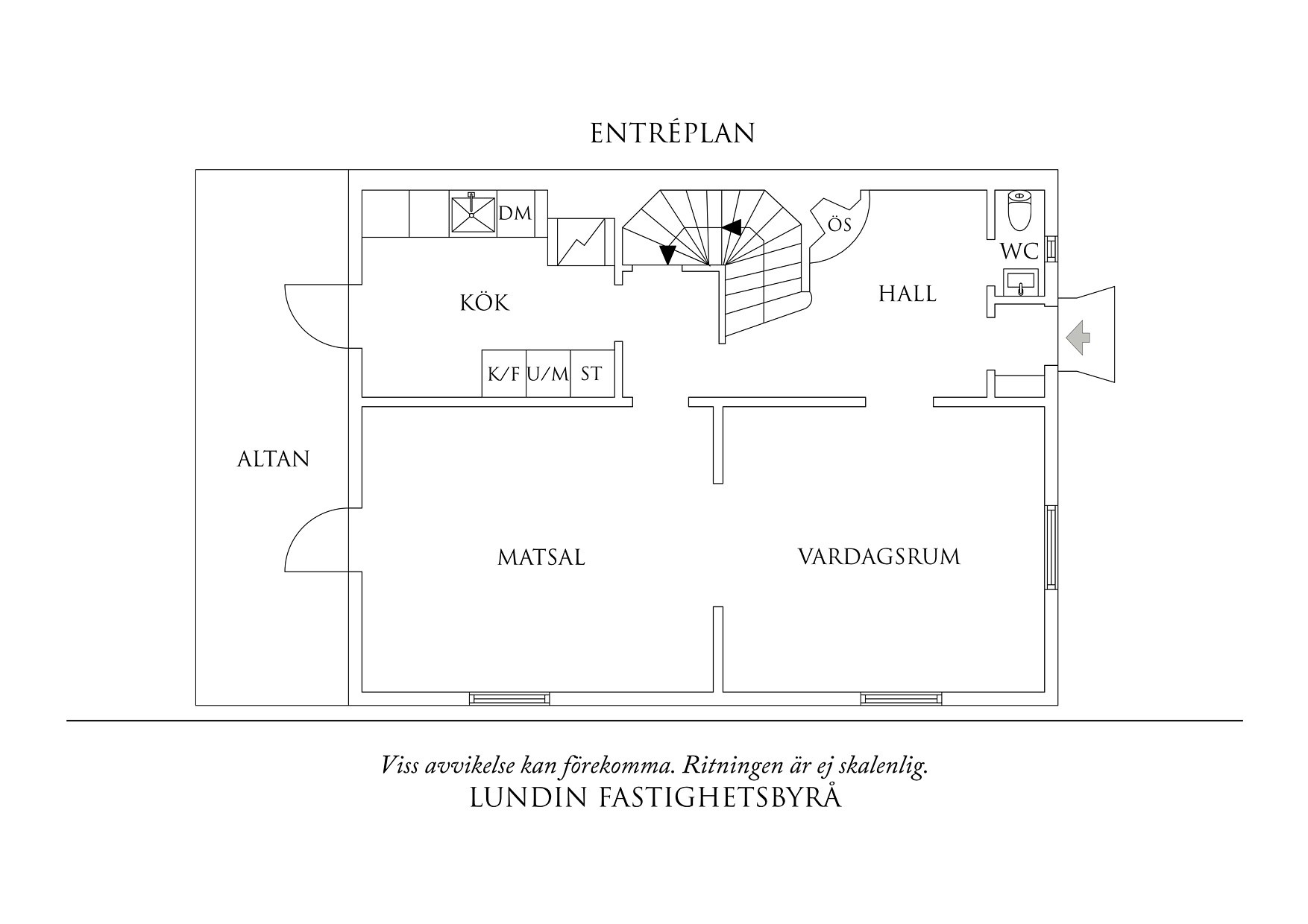 Planritning 1 Olof Skötkonungsgatan 9