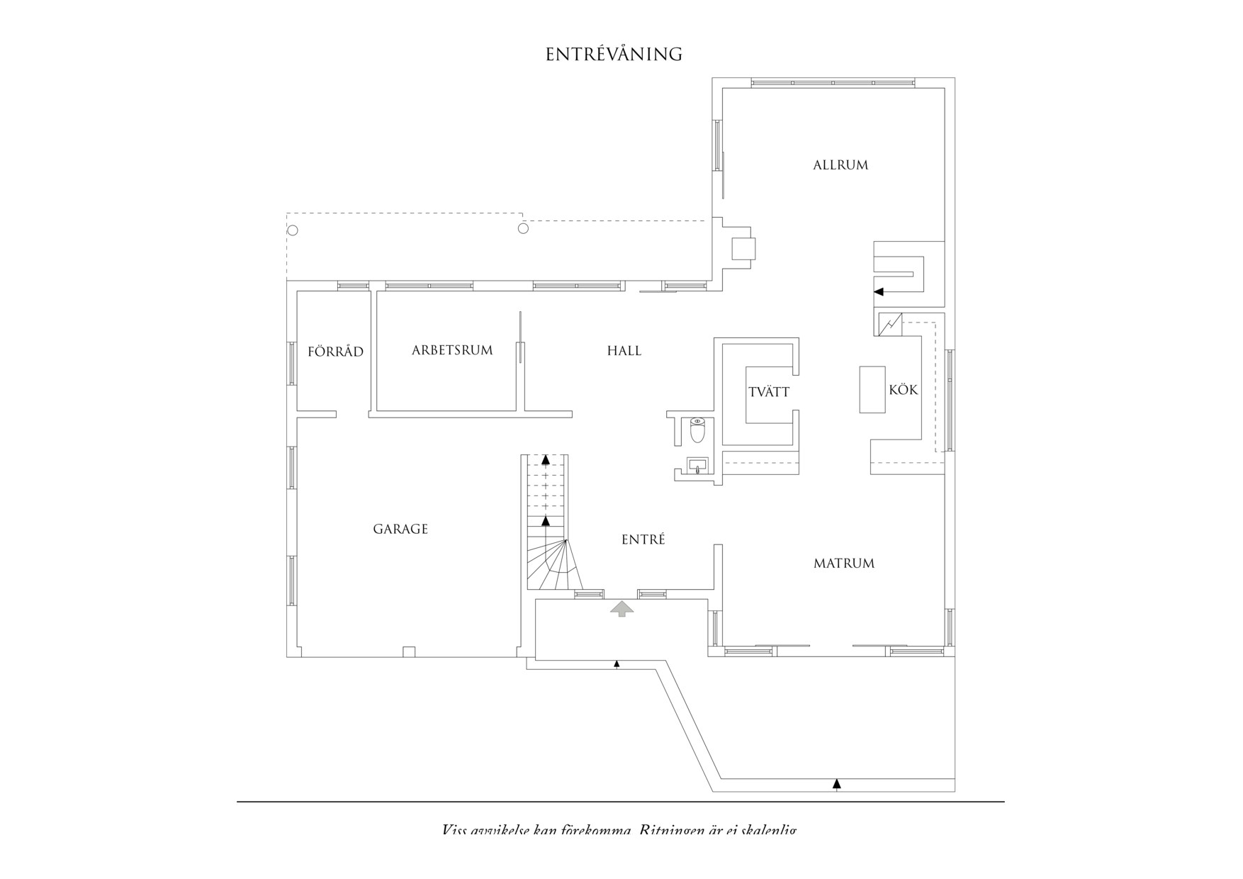 Planritning 1 Norra Hultavägen 16