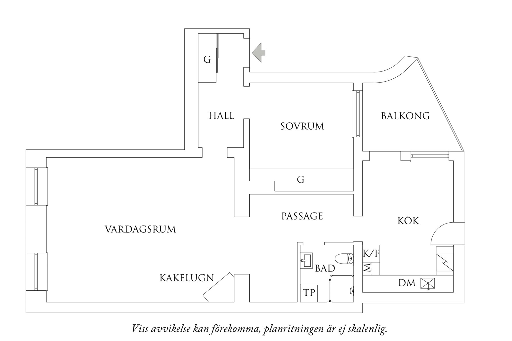 Planritning 1 Aschebergsgatan 7A