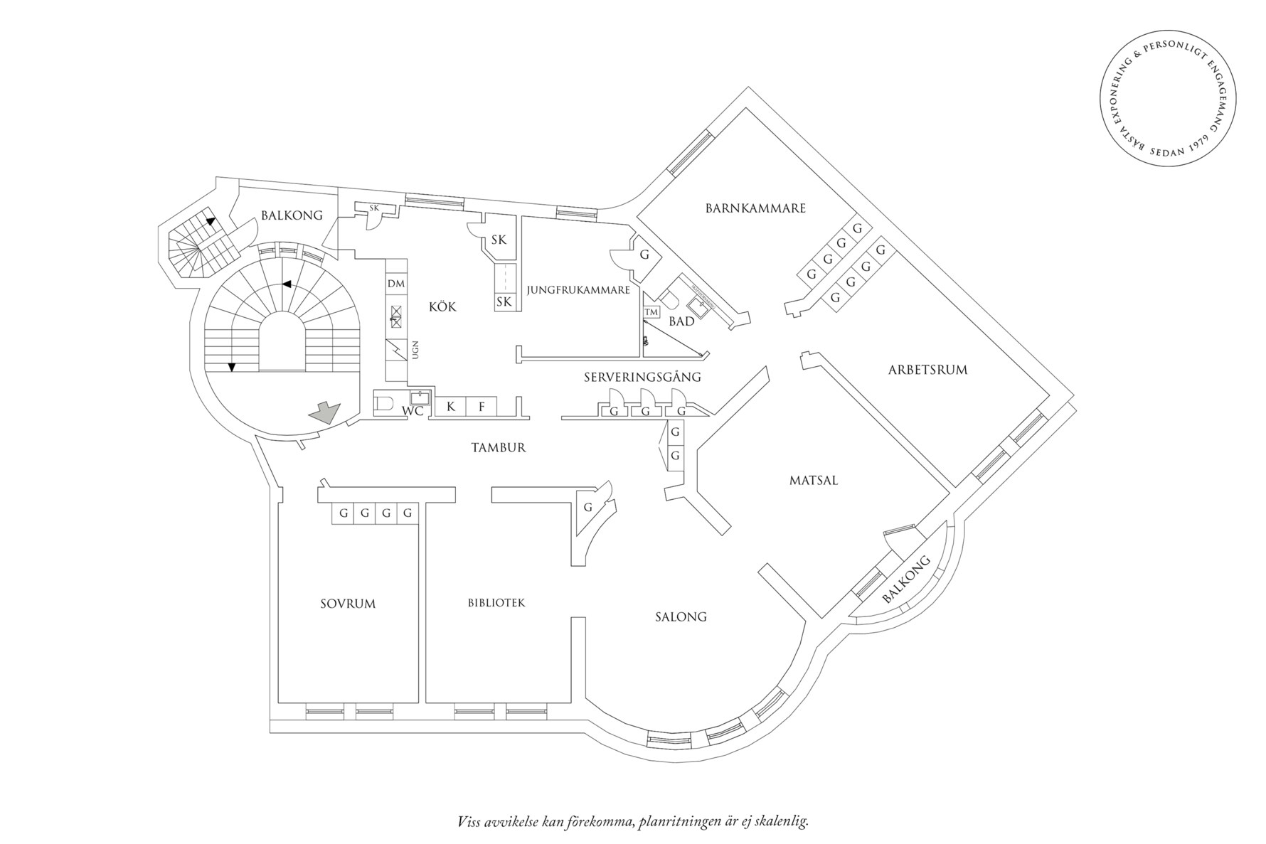 Planritning 1 Molinsgatan 5