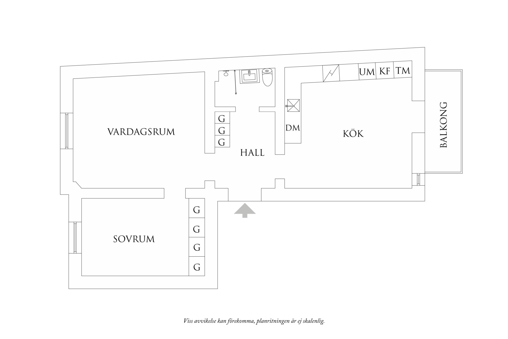 Planritning 1 Västgötagatan 9