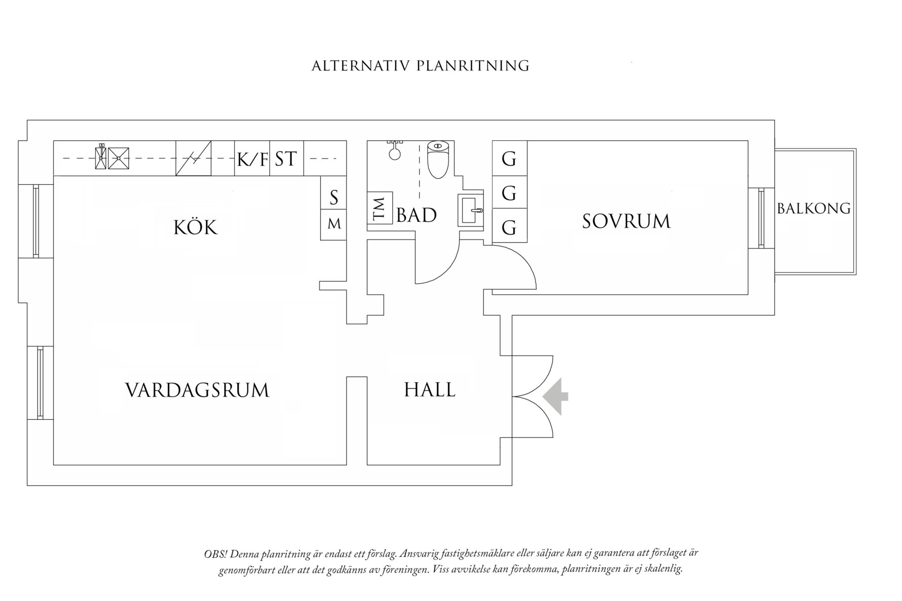 Alternativ planlösning