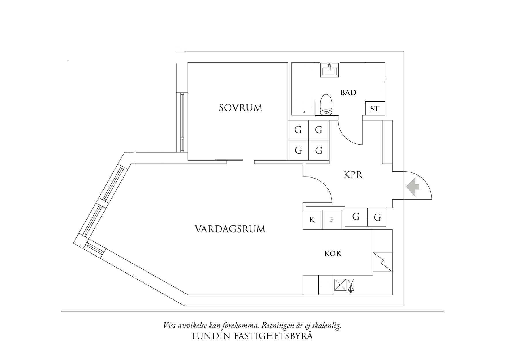 Planritning 1 Södra vägen 17
