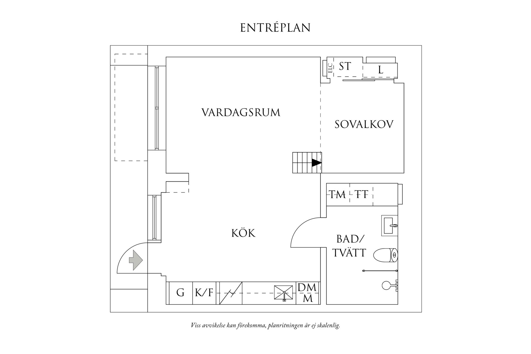Planritning 1 Walter Bengtssons Gata 25