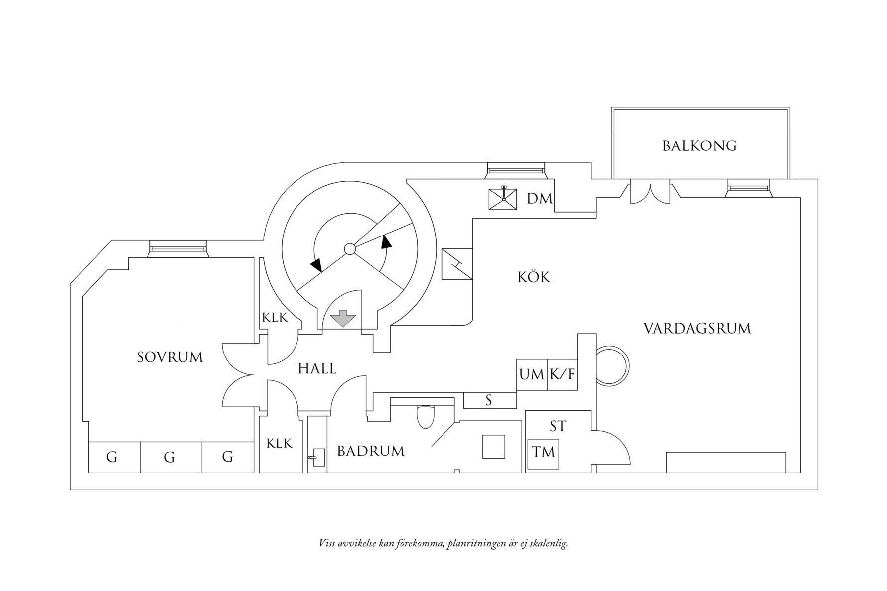 Planritning 1 Nordhemsgatan 72C