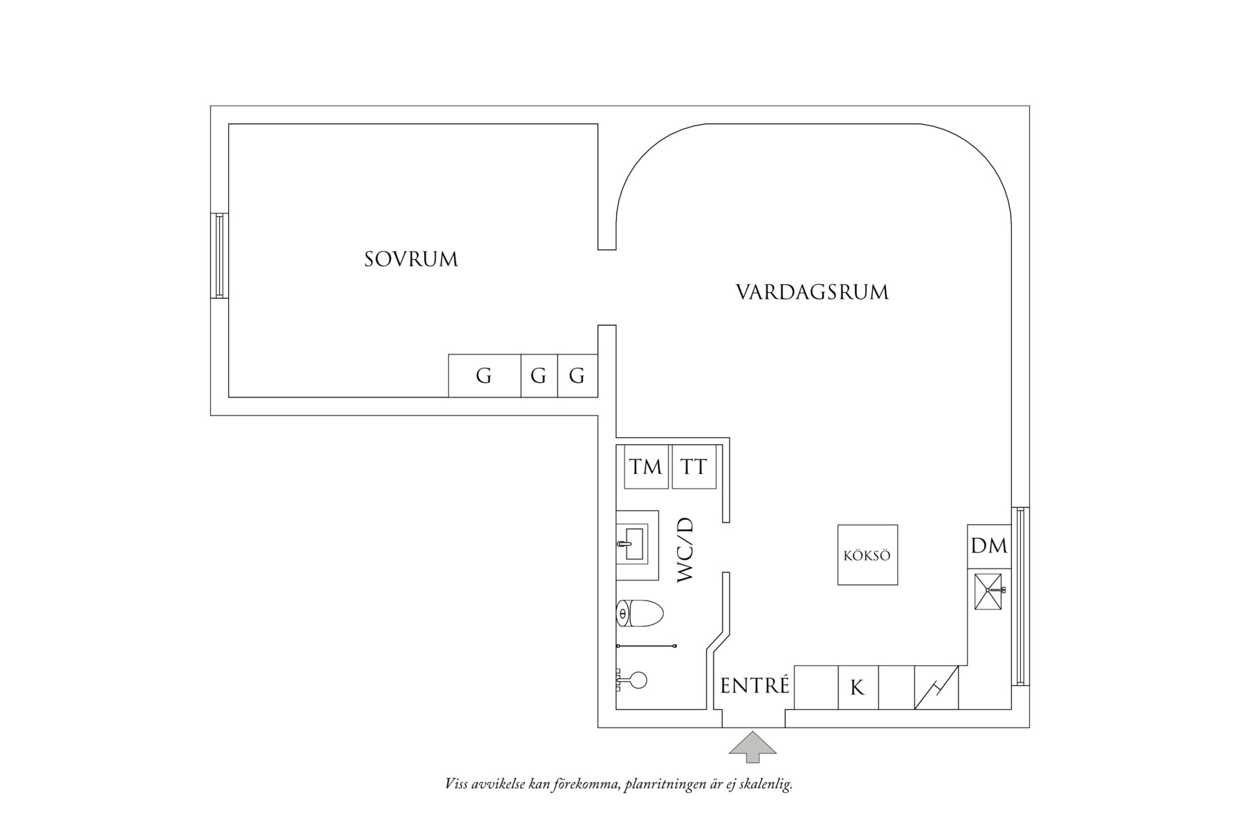 Planritning 1 Vasagatan 4