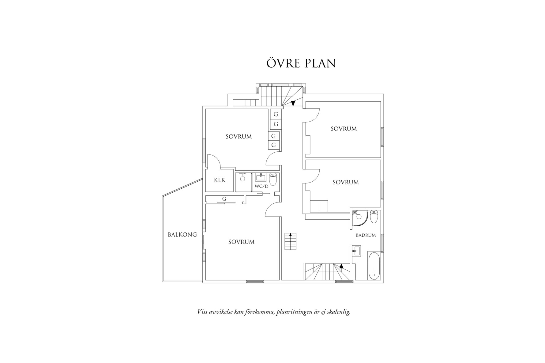 Planritning 1 Hovås Fasanstig 10