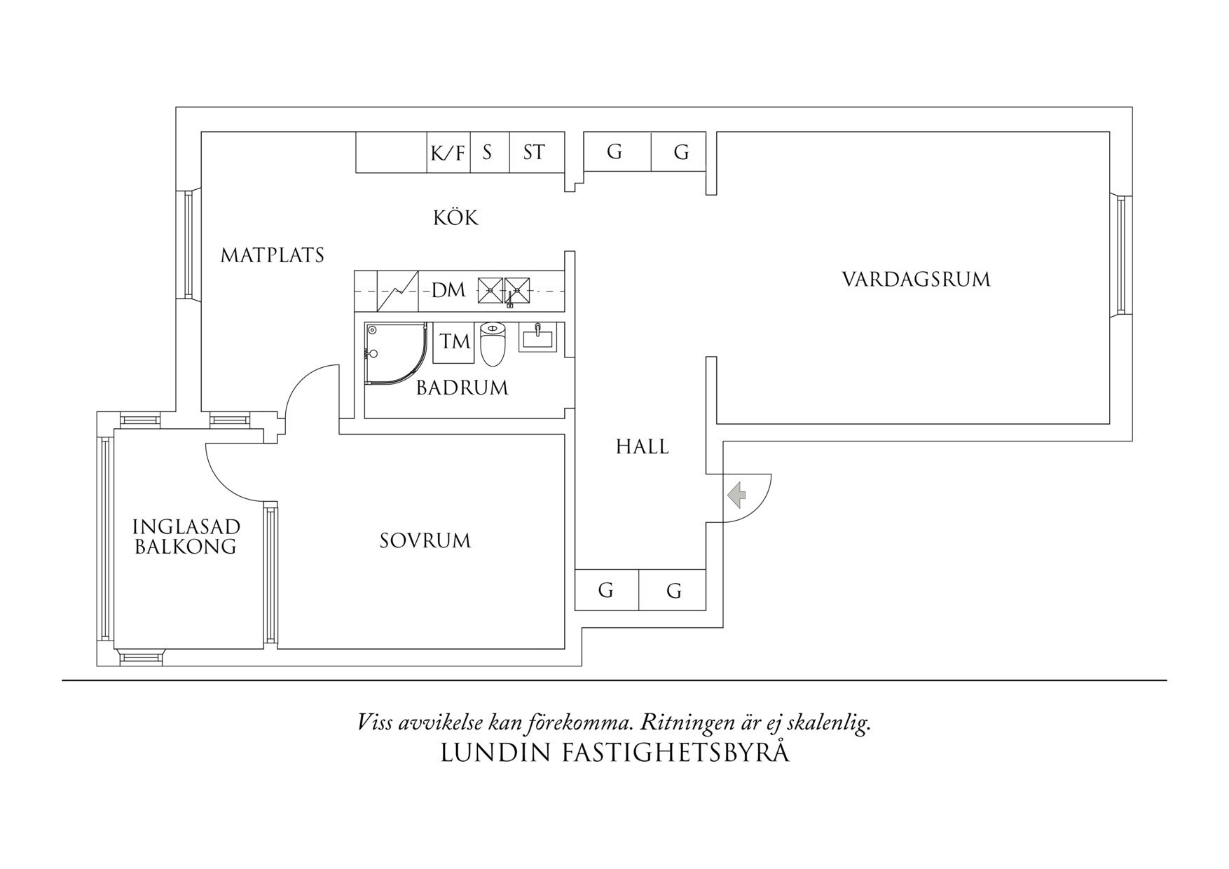 Planritning 1 Brunnehagen 9