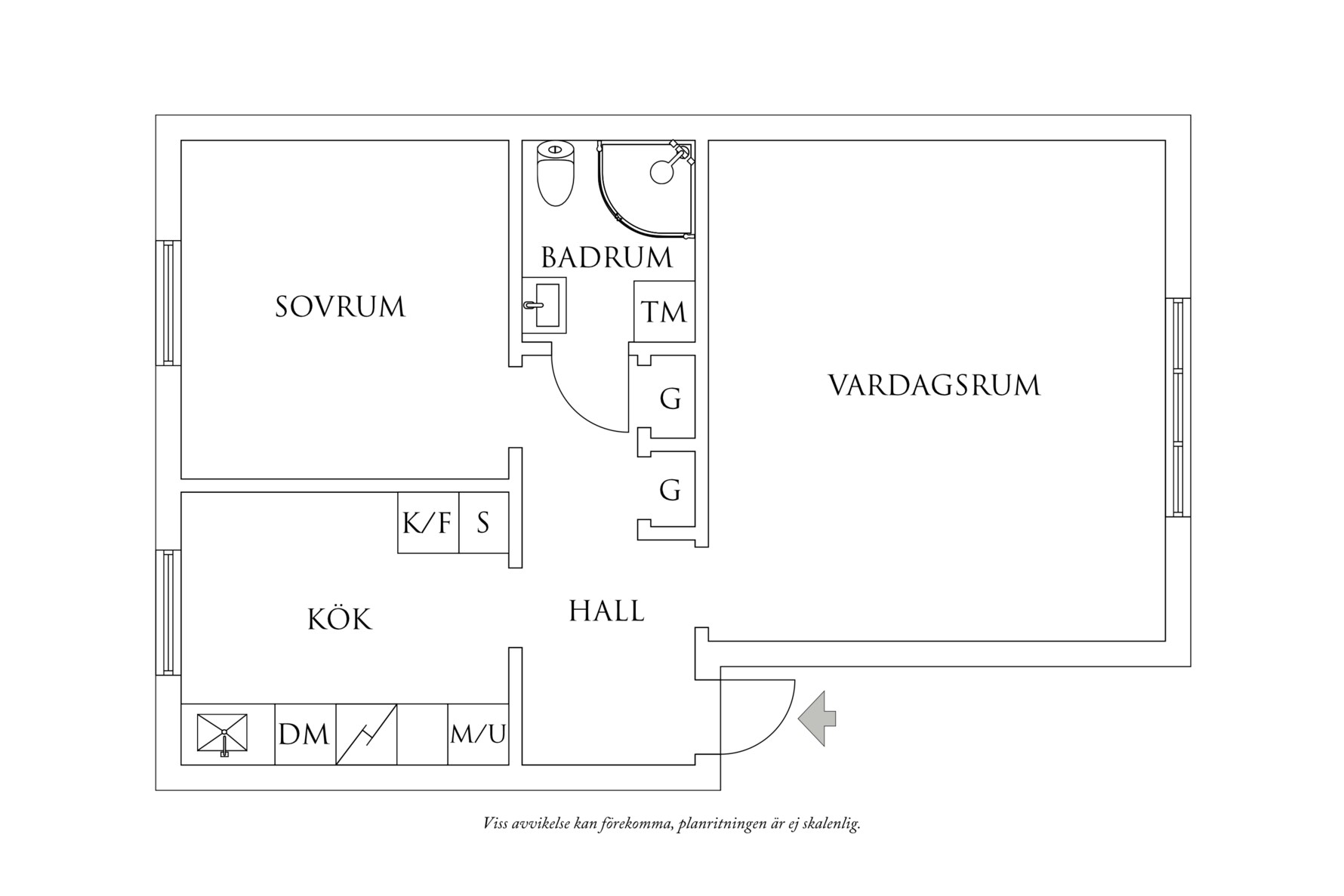 Planritning 1 Ådalavägen 10A