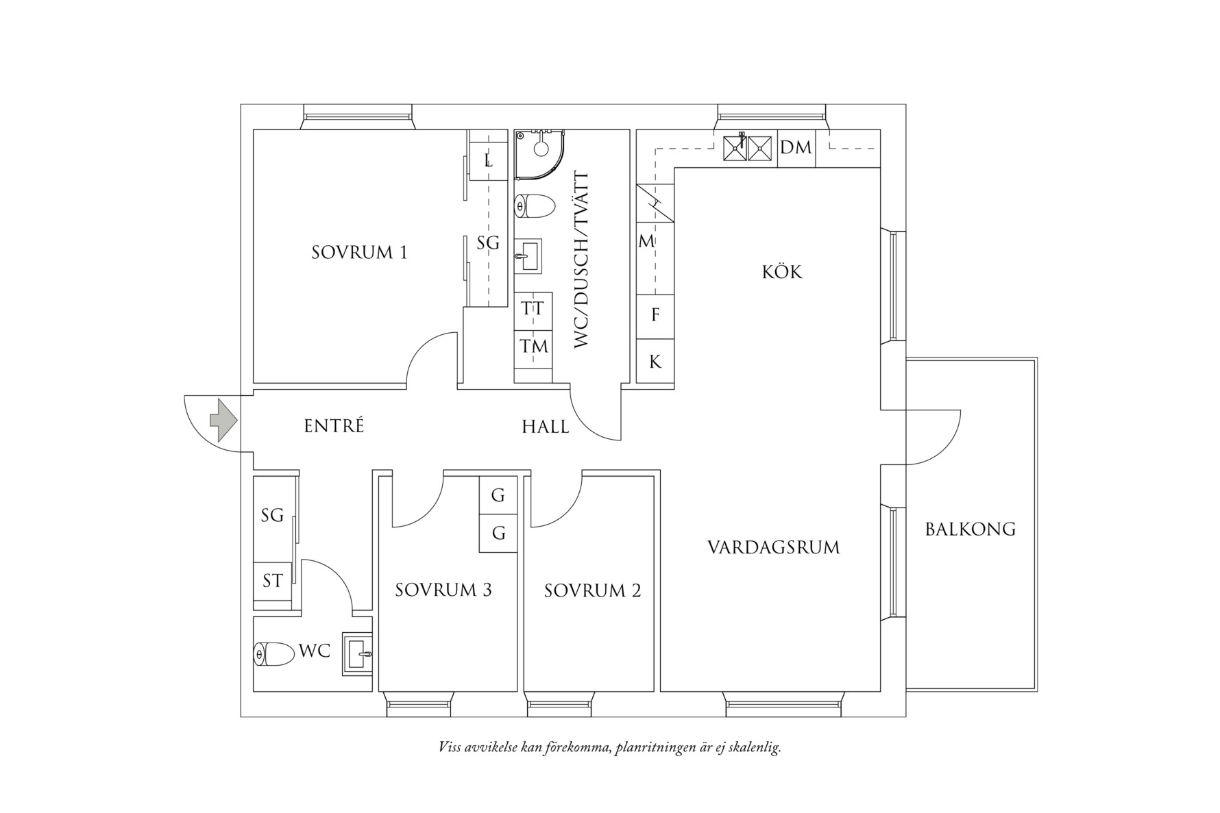 Planritning 1 Uggleberget 10