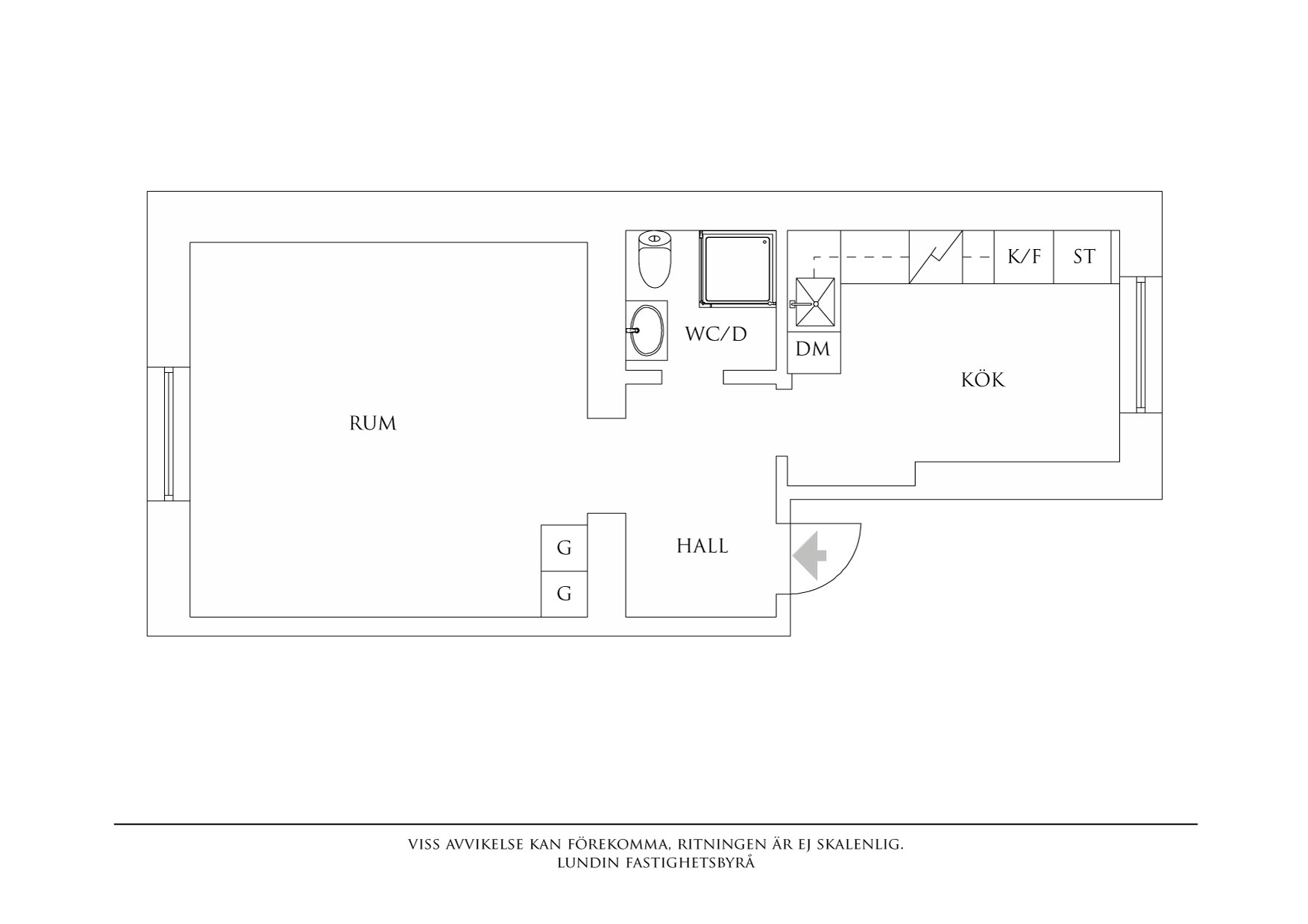 Planritning 1 Knapegatan 5B