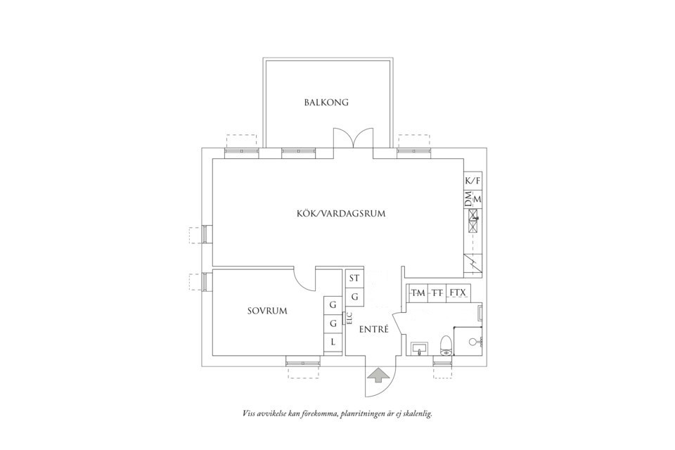 Planritning 1 Odlingsgatan 19