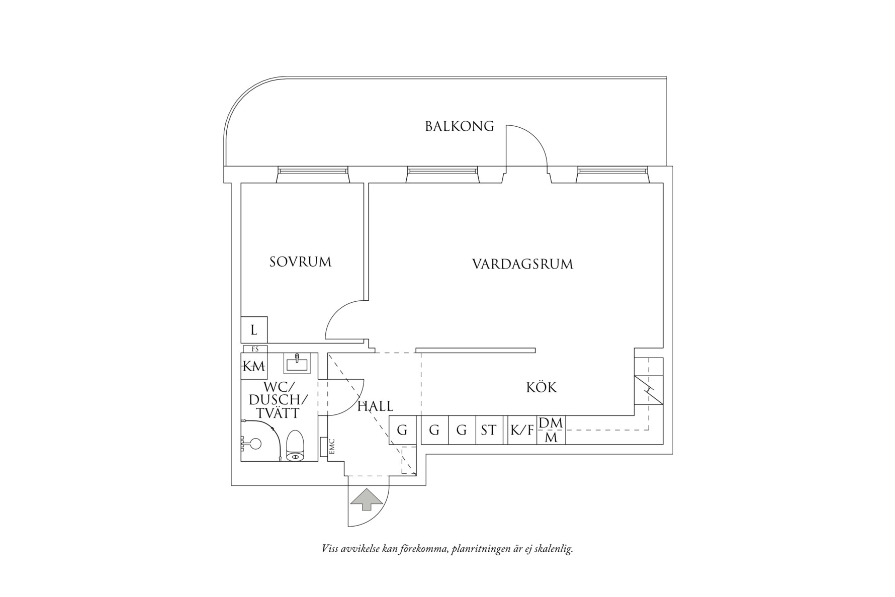 Planritning 1 Hedtångsvägen 31A