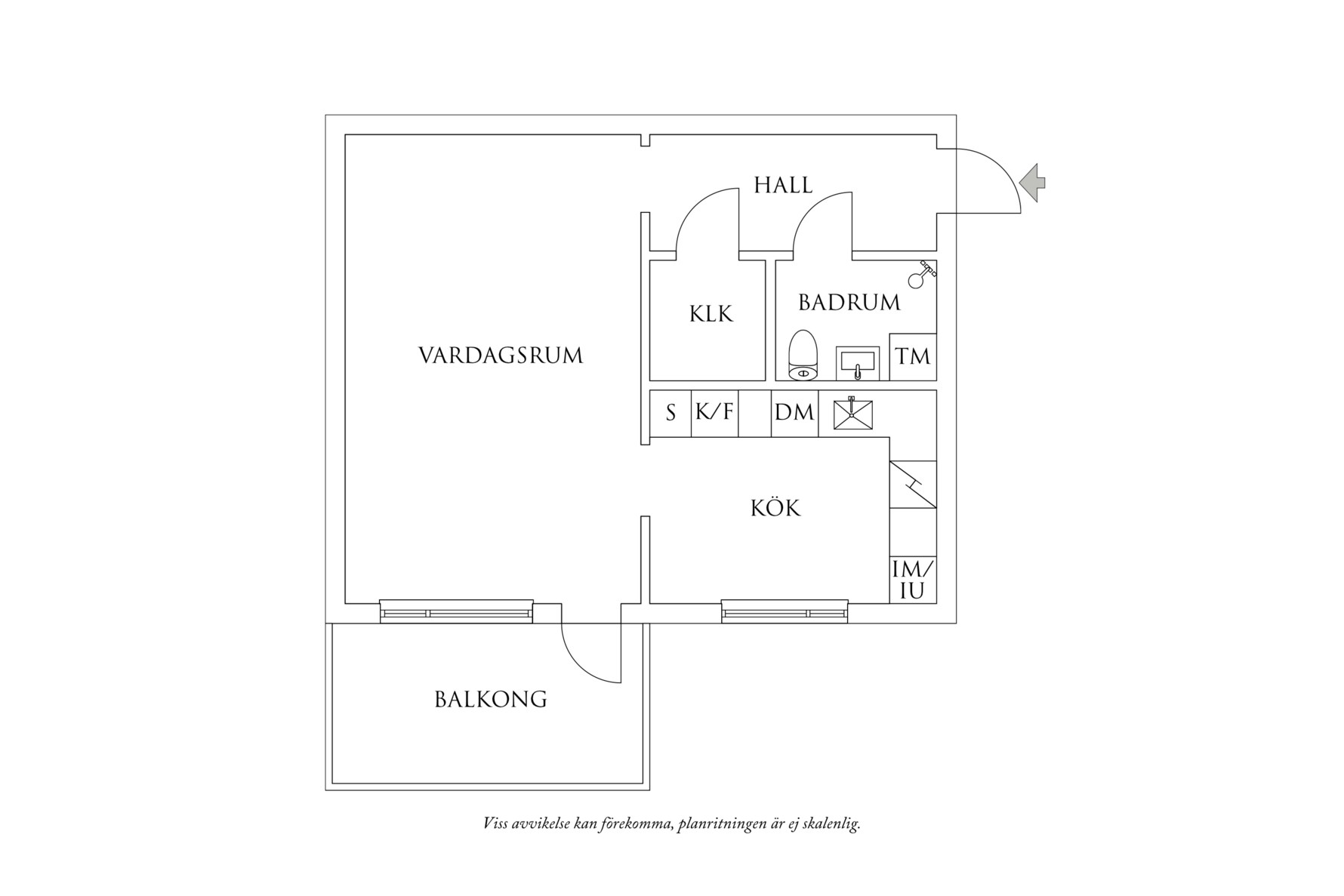 Planritning 1 Rullharvsgatan 2E