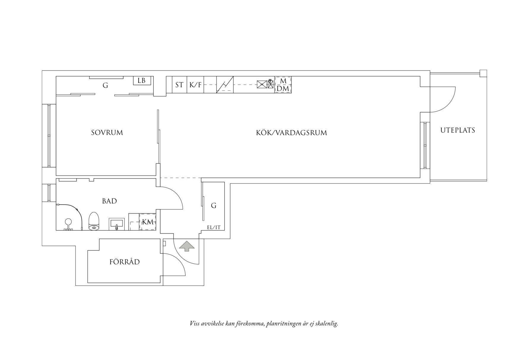 Planritning 1 Mölndalsvägen 87D
