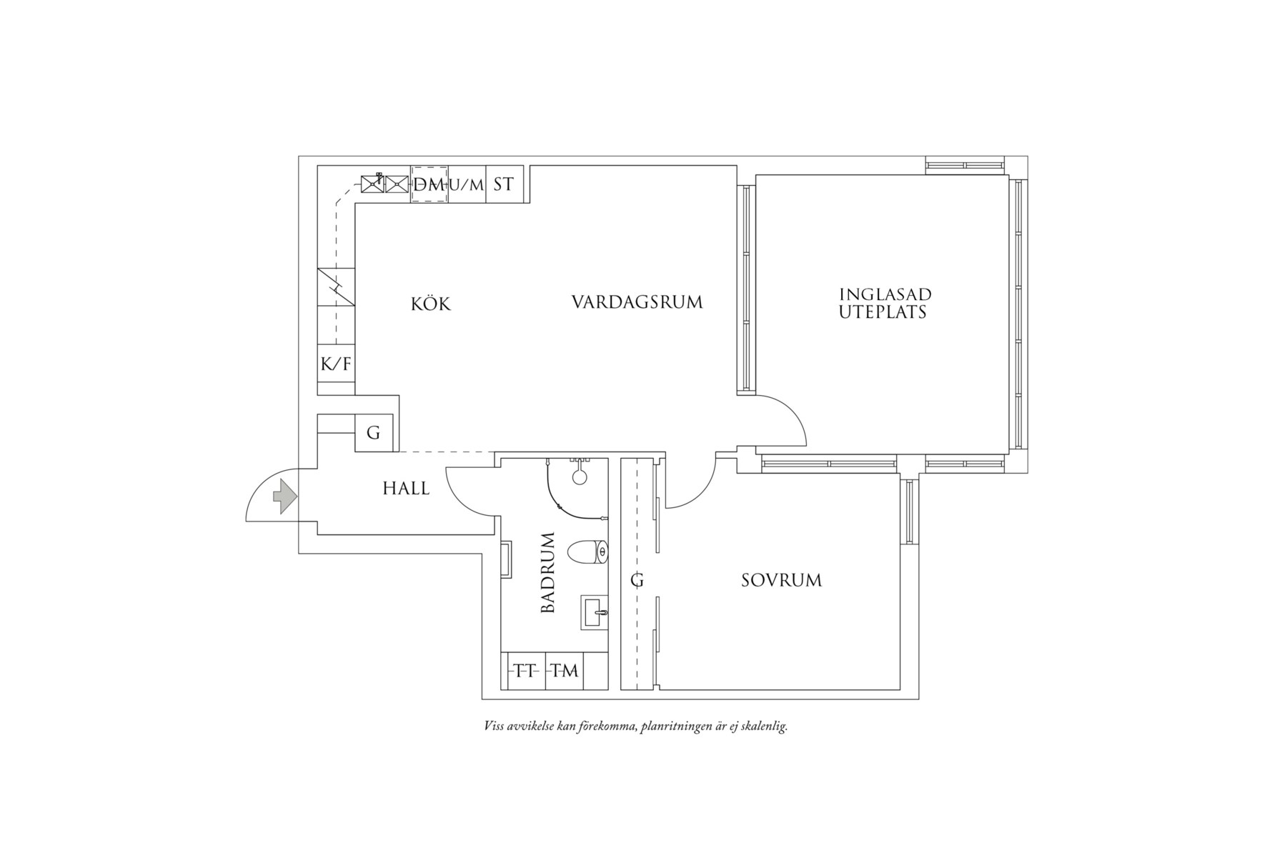 Planritning 1 Smögengatan 21