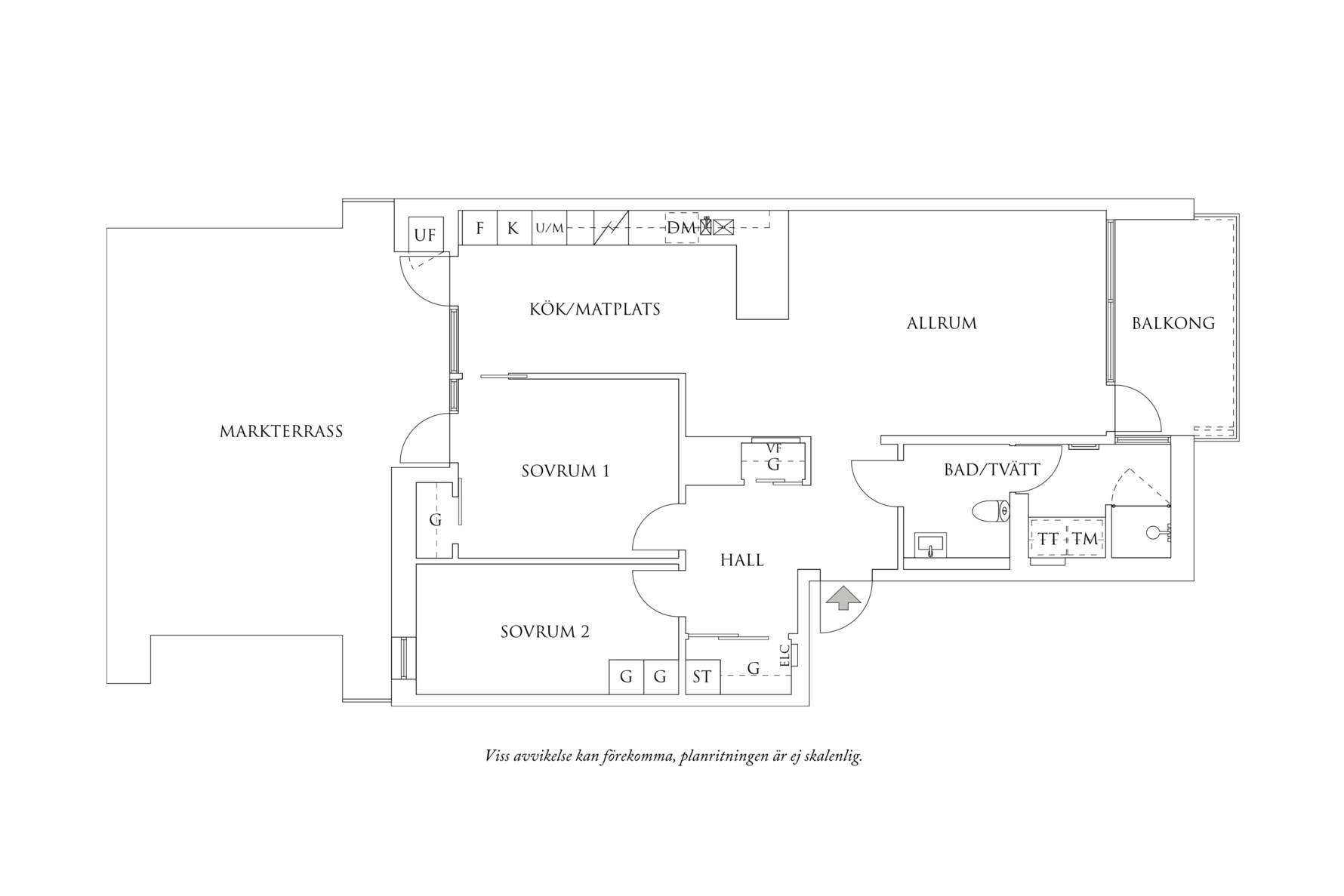 Planritning 1 Myggan Ericsons Gata 6