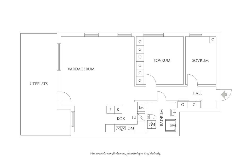 Planritning 1 Sjöbackevägen 28