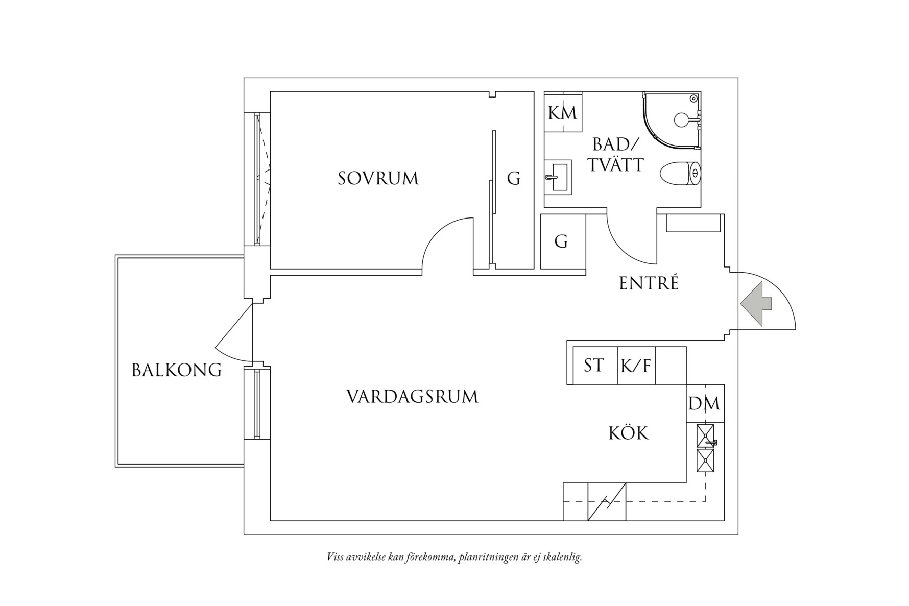 Planritning 1 Lillgårdens Gränd 7