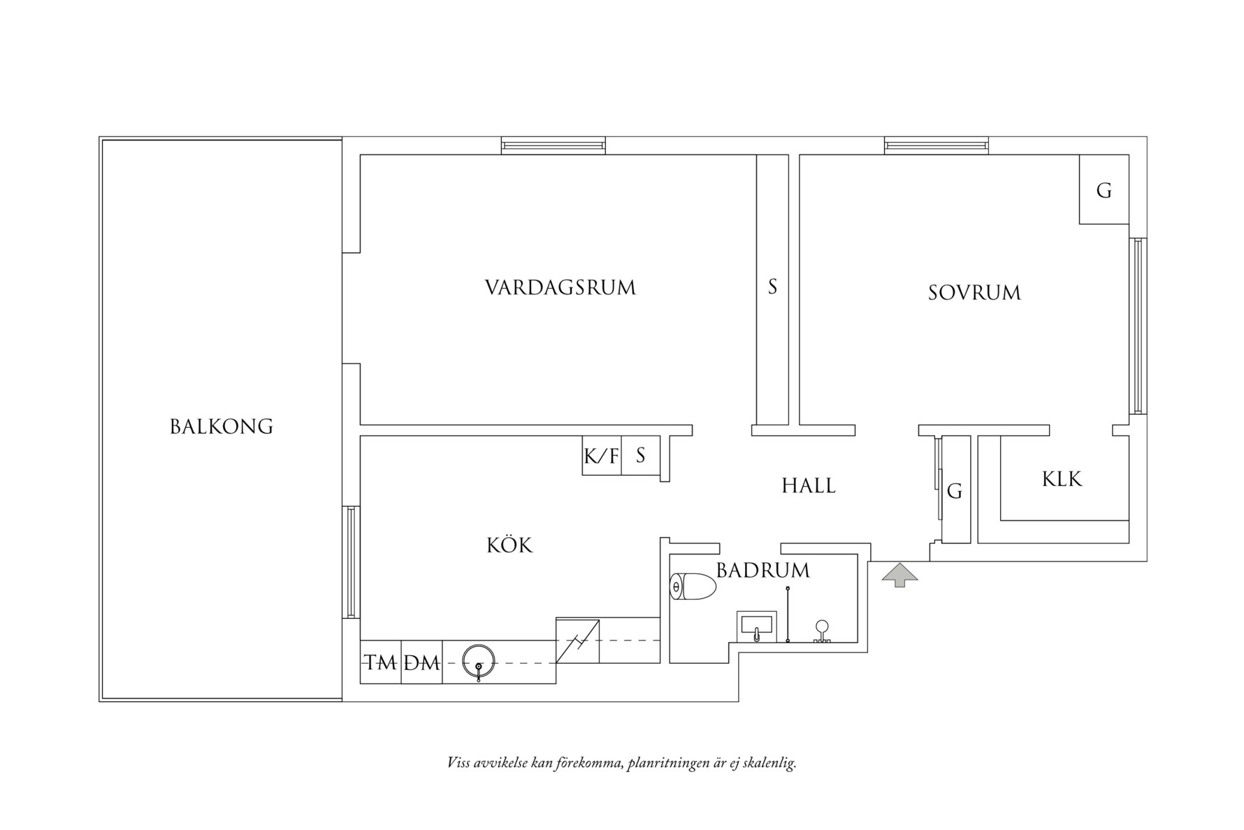Planritning 1 Utlandagatan 16
