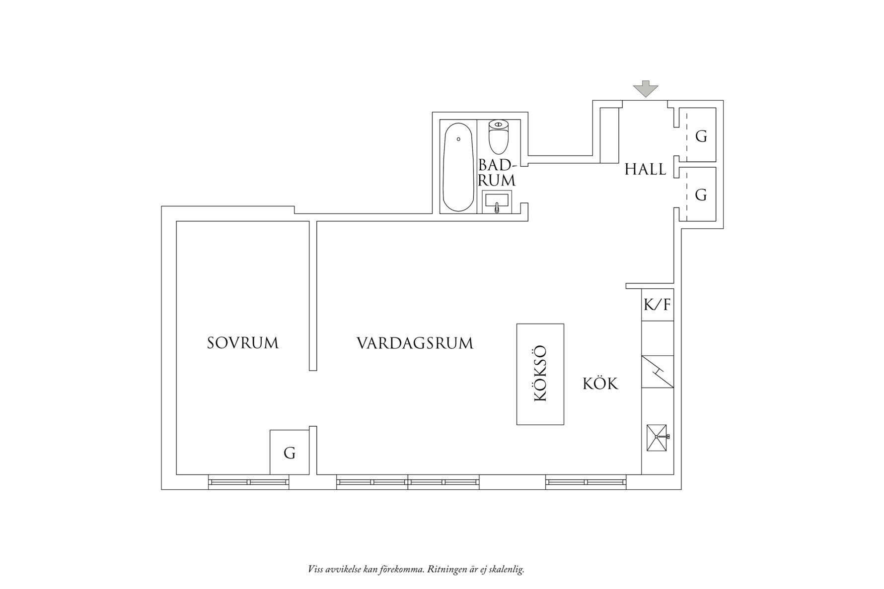 Planritning 1 Gyllenkrooksgatan 13