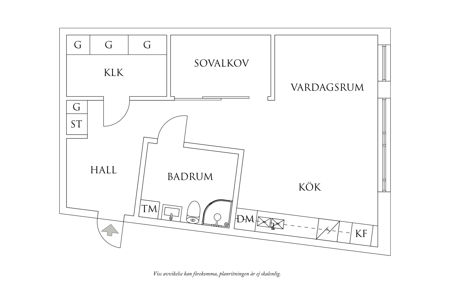 Planritning 1 Nordenskiöldsgatan 19
