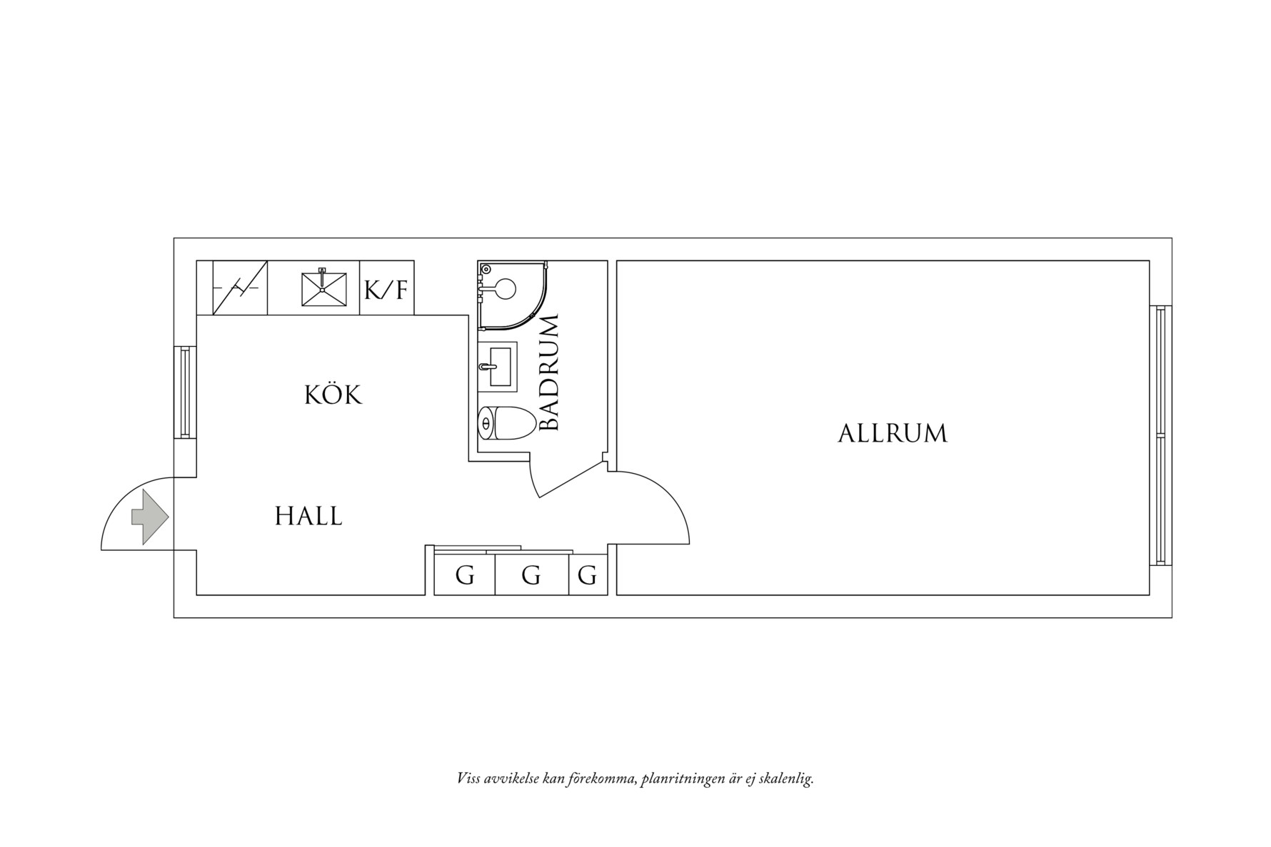 Planritning 1 Seglaregatan 4