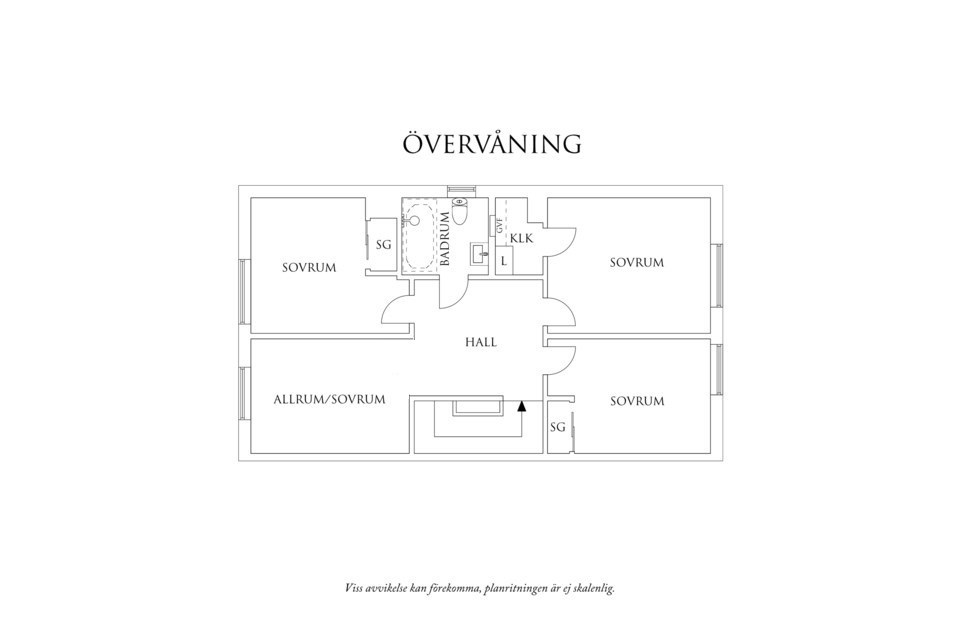 Planritning 2 Mirandagatan 8