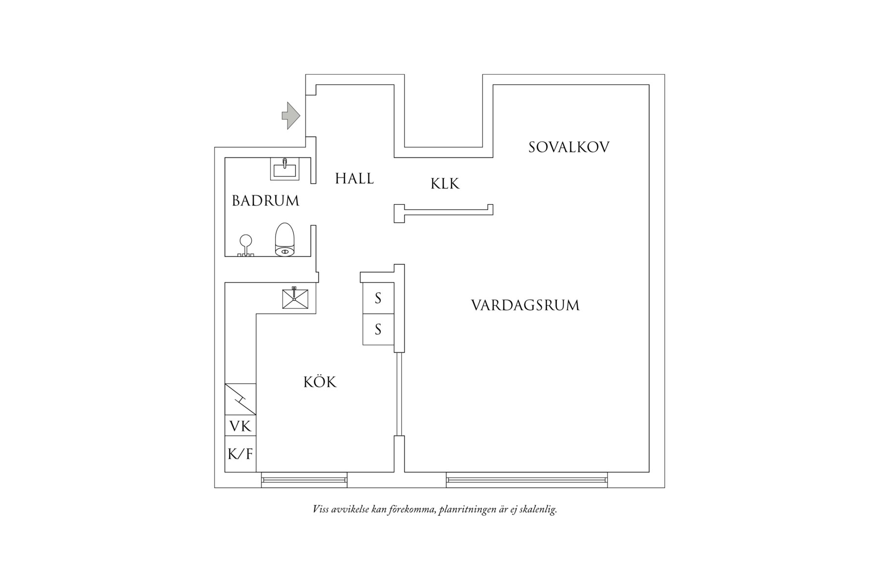 Planritning 1 Eklandagatan 41C