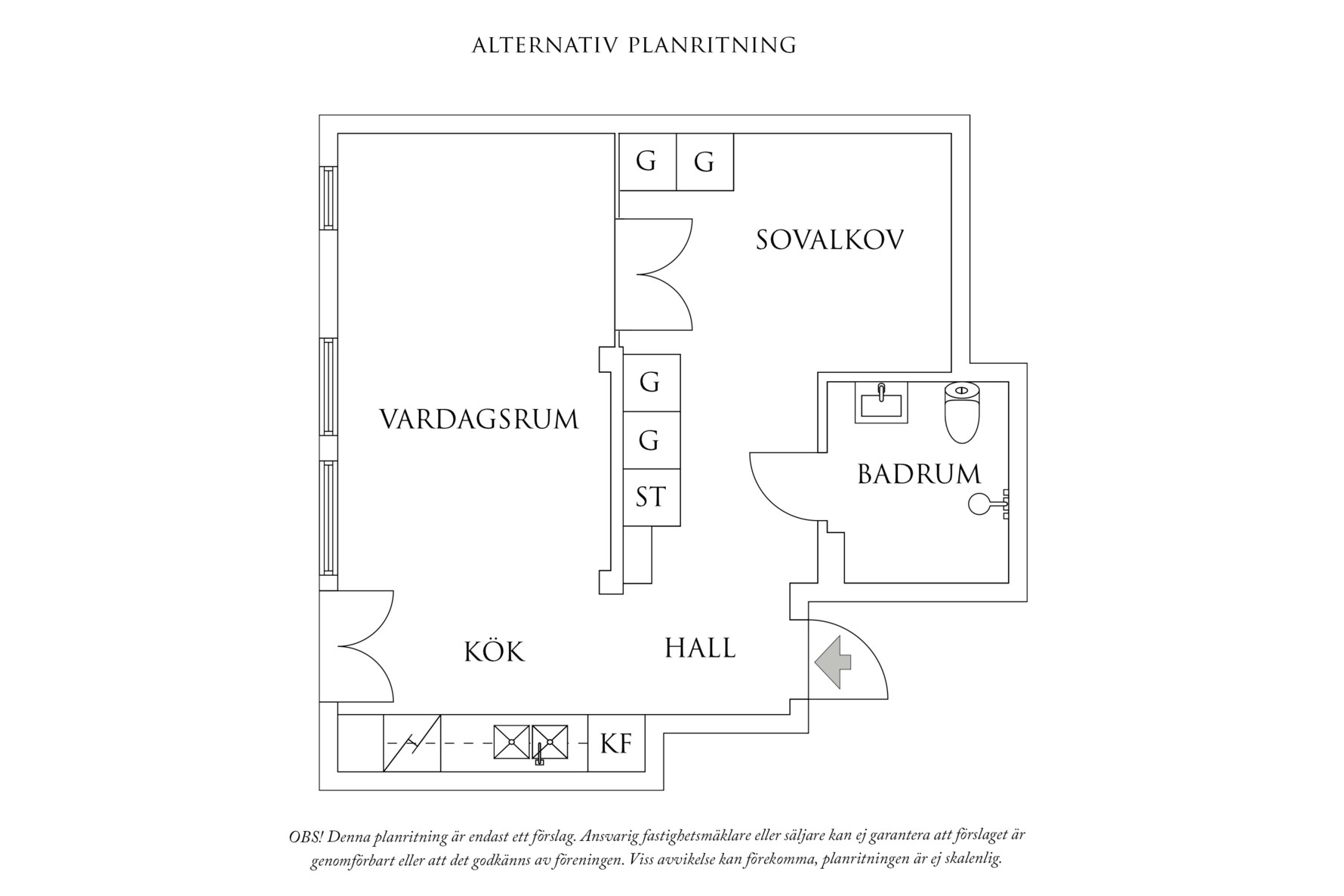 Planritning 2 Mattssonsliden 6
