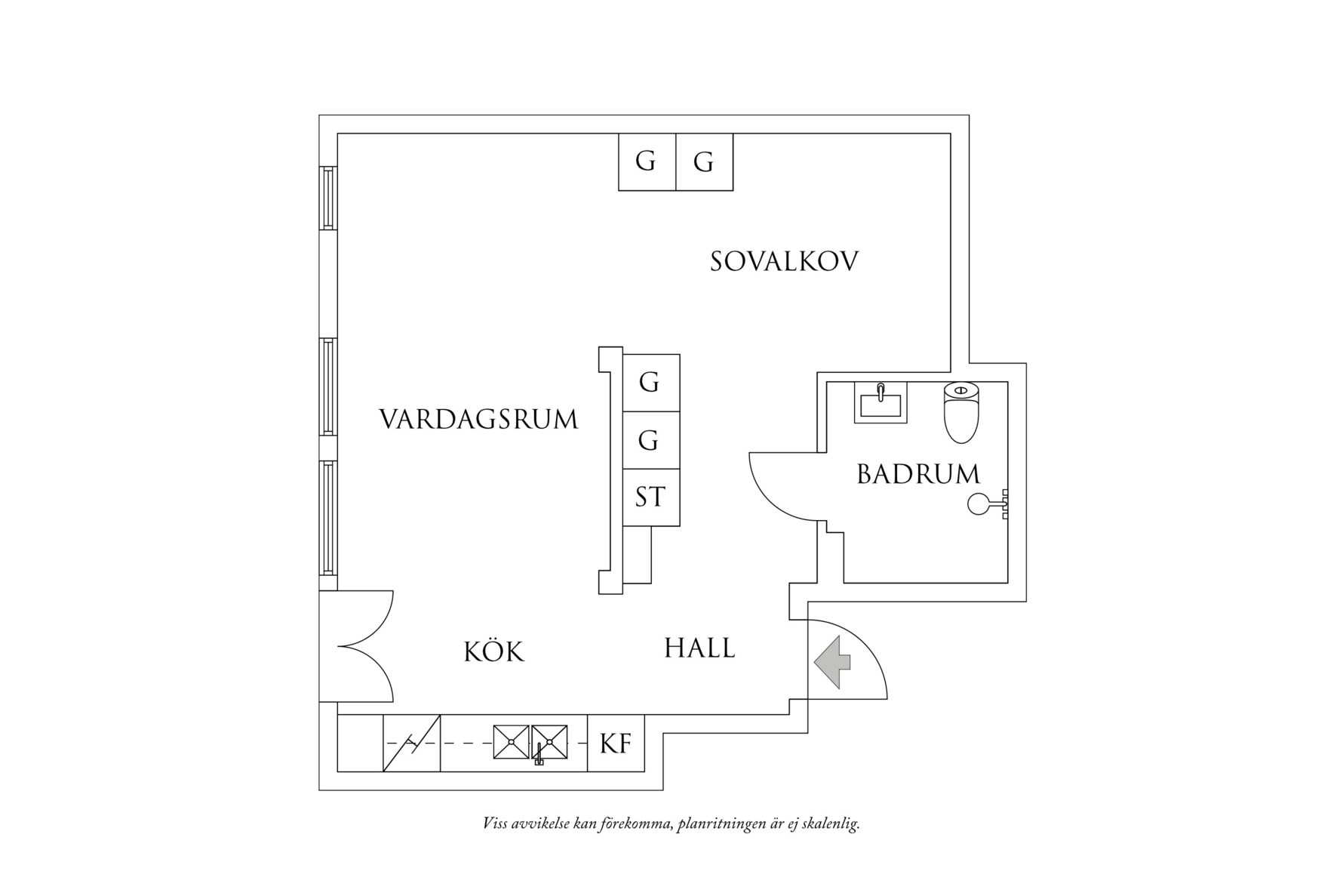Planritning 1 Mattssonsliden 6