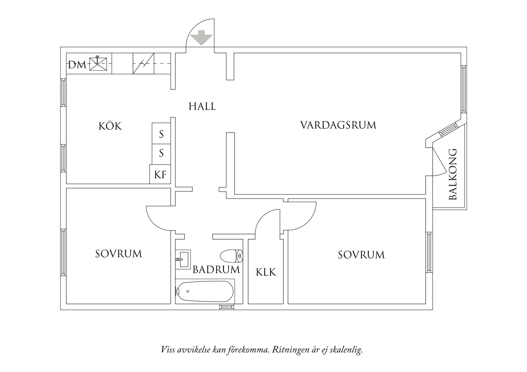 Planritning 1 Mölndalsvägen 61B