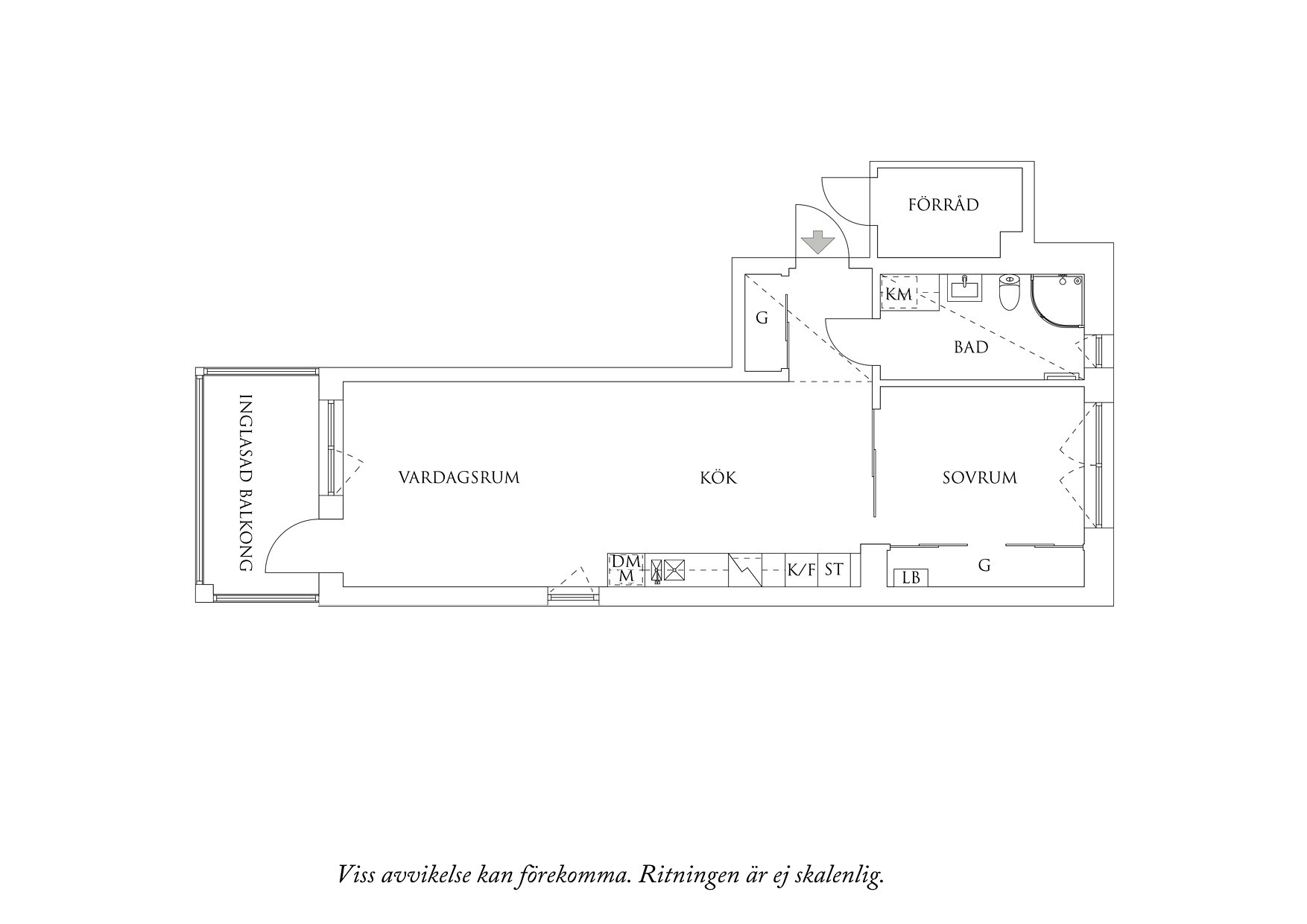 Planritning 1 Mölndalsvägen 89D