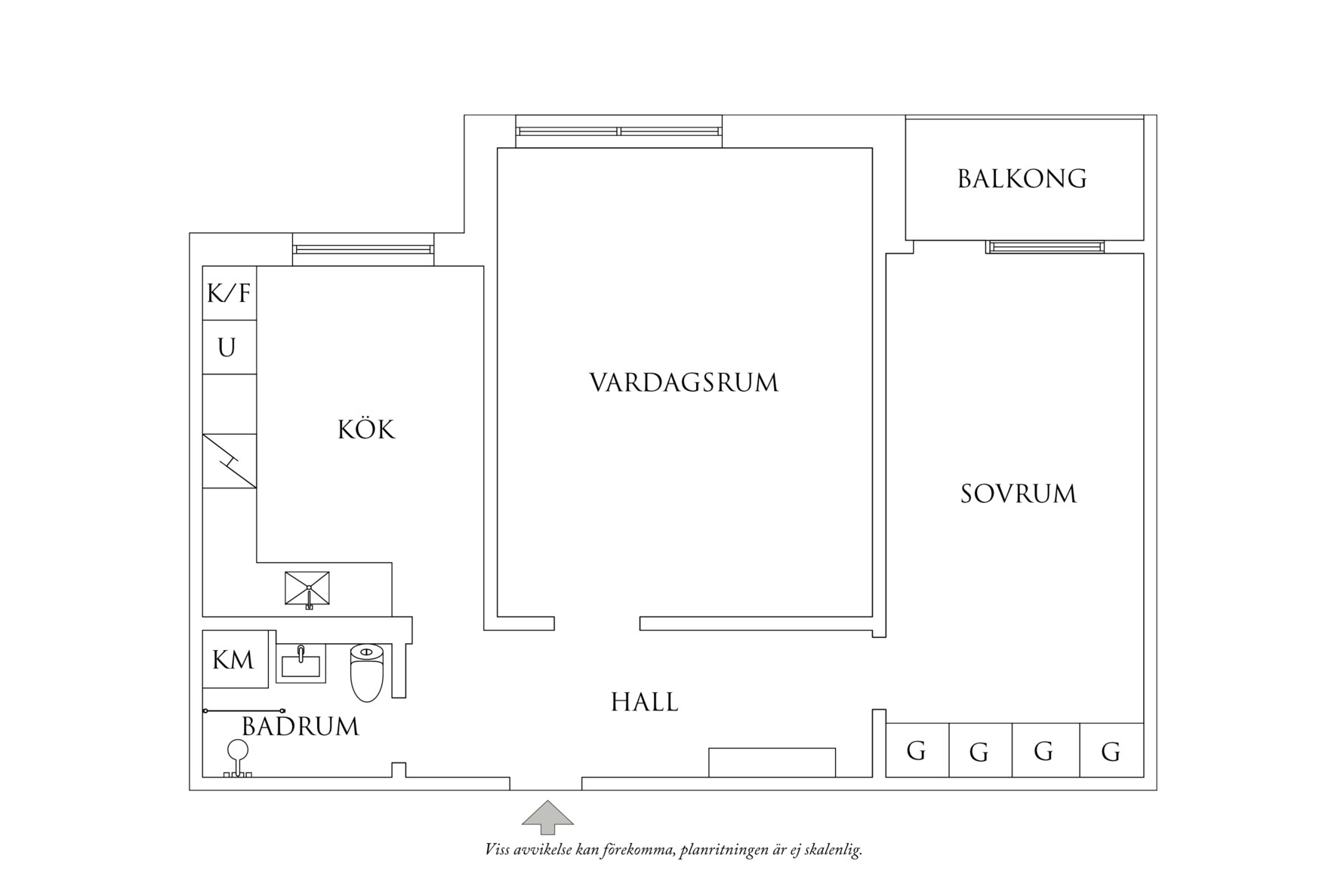 Planritning 1 Tredje långgatan 35