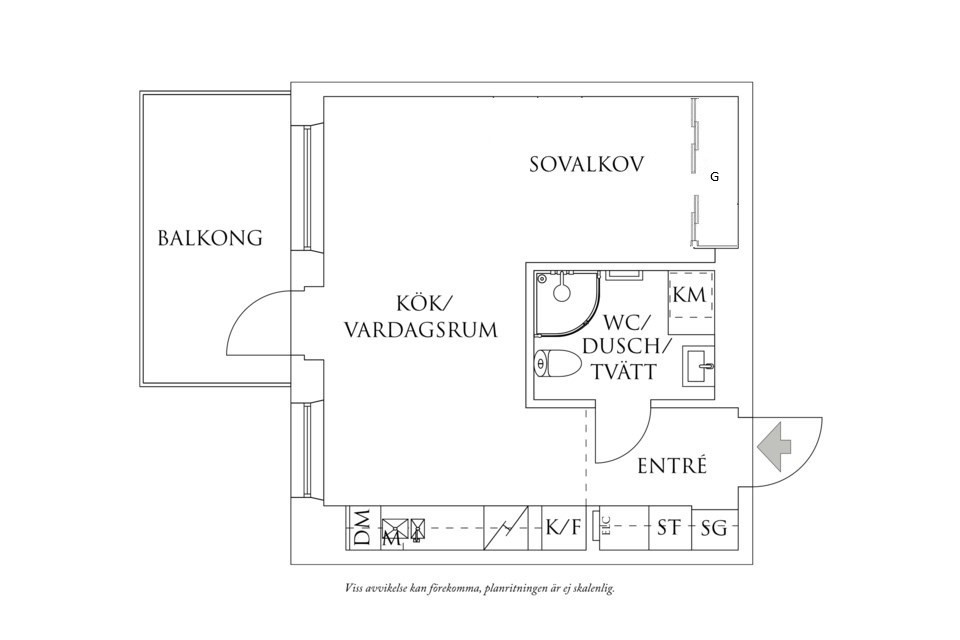 Planritning 1 Hedtångsvägen 11