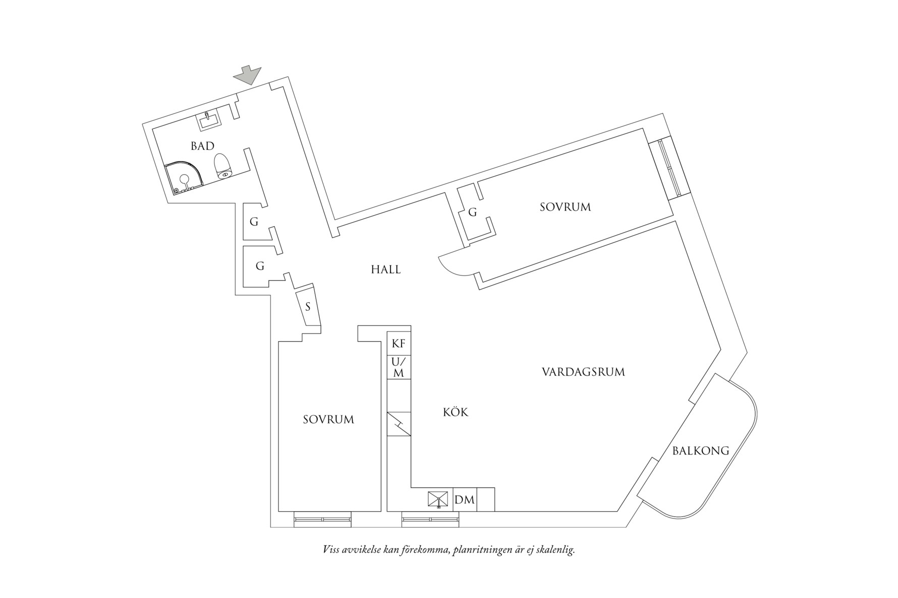 Planritning 1 Eklandagatan 38