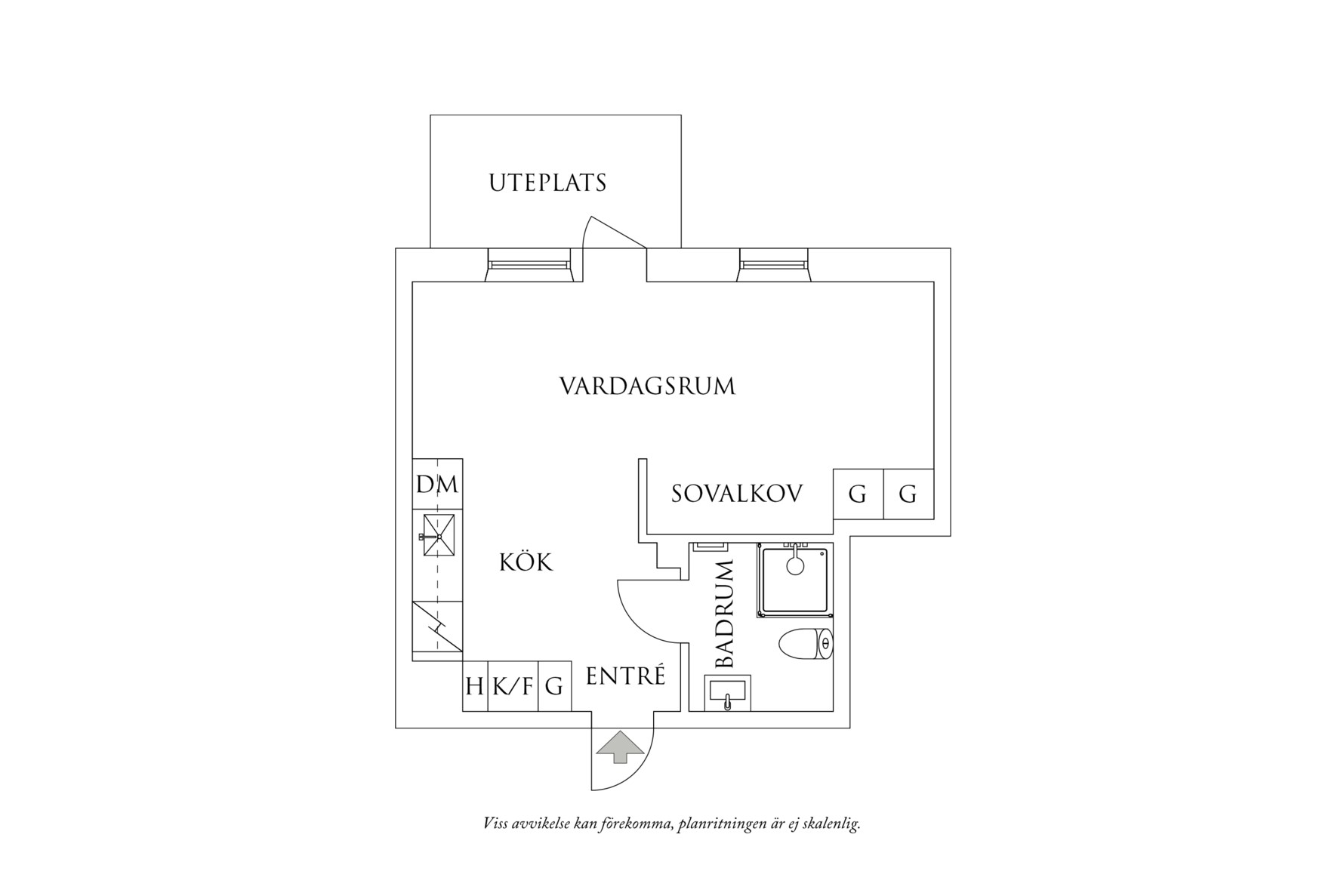 Planritning 1 Volrat Thamsgatan 15
