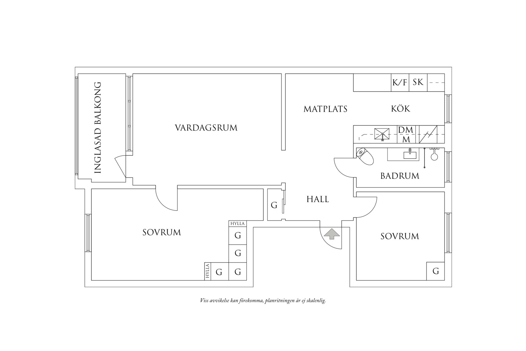 Planritning 1 Kapplandsgatan 74