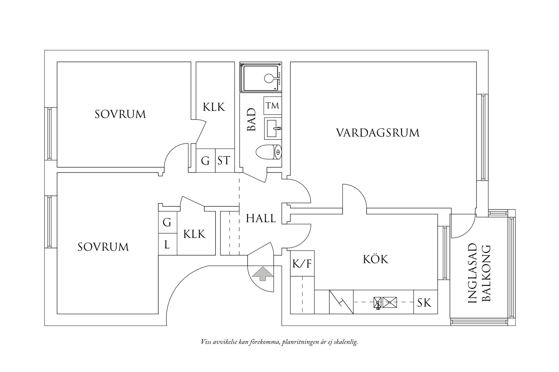 Planritning 1 Frälsegårdsgatan 7A