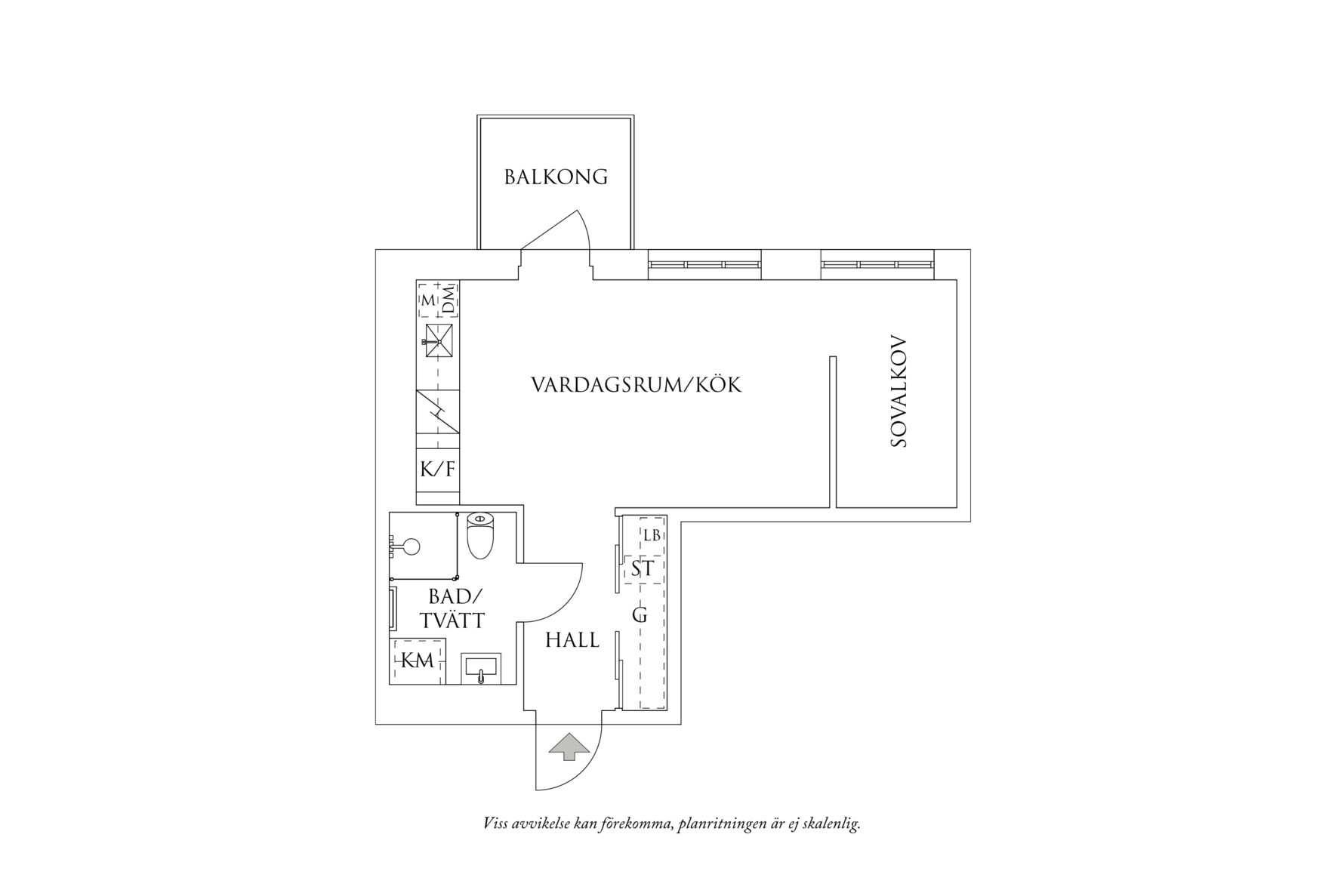 Planritning 1 Spinnerigatan 3
