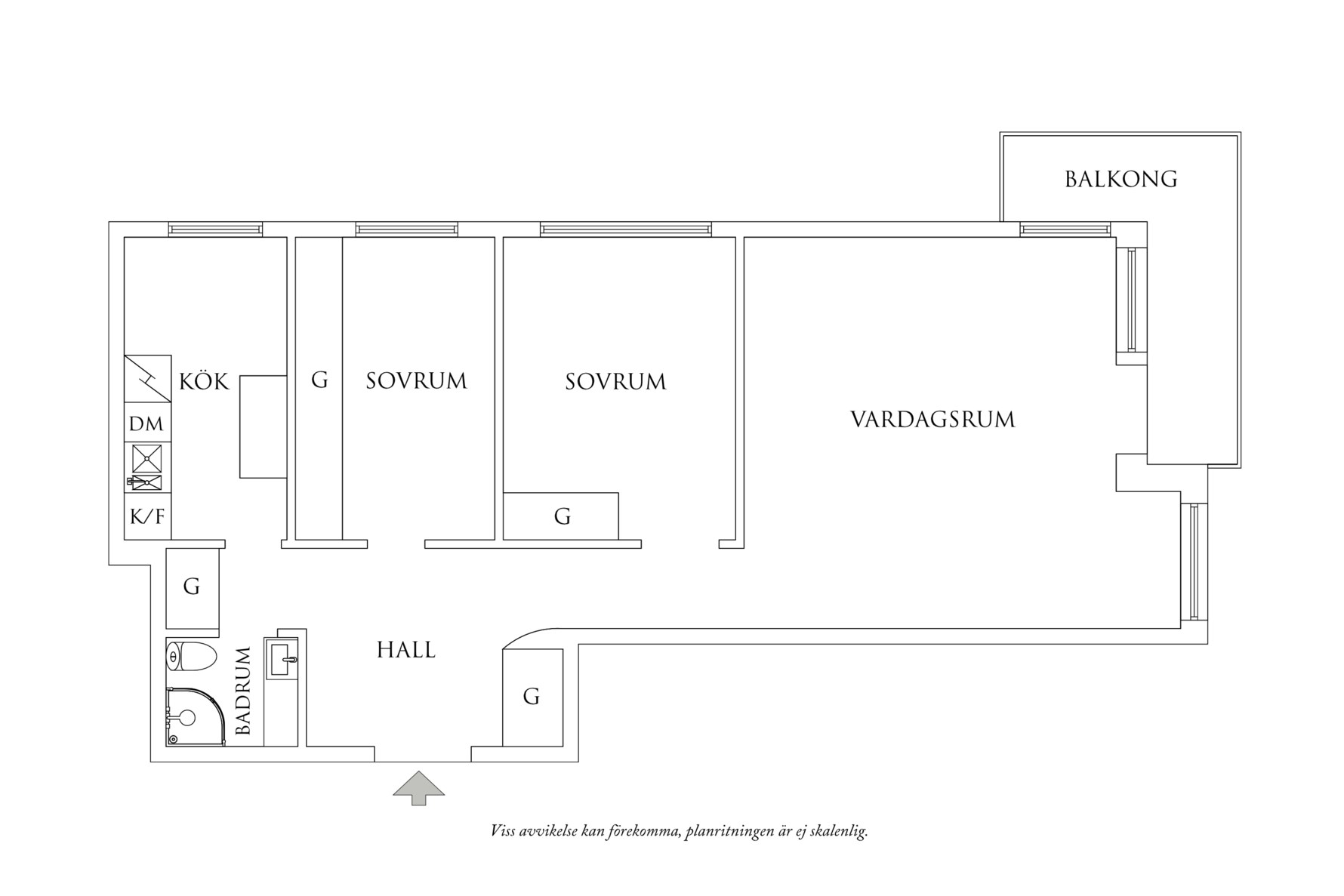 Planritning 1 Pontus Wiknersgatan 9
