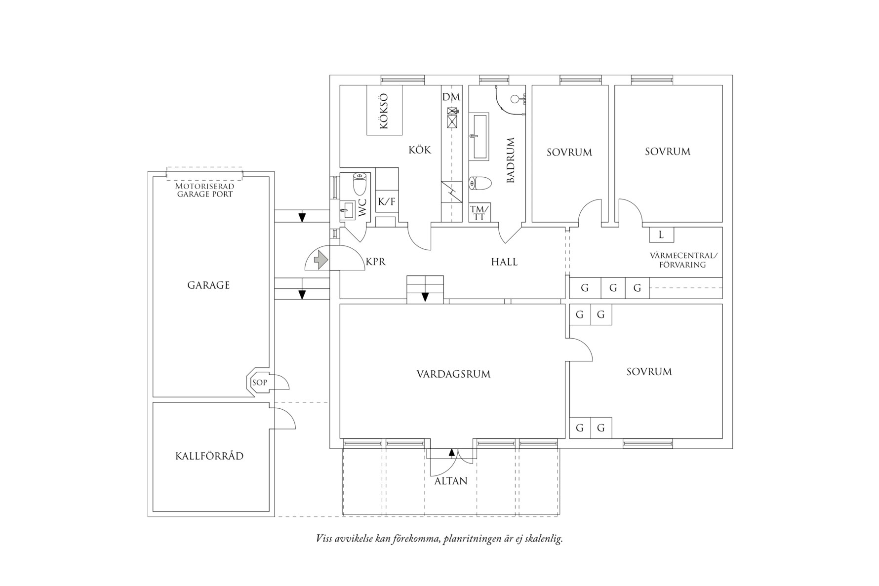 Planritning 1 Rågvägen 4