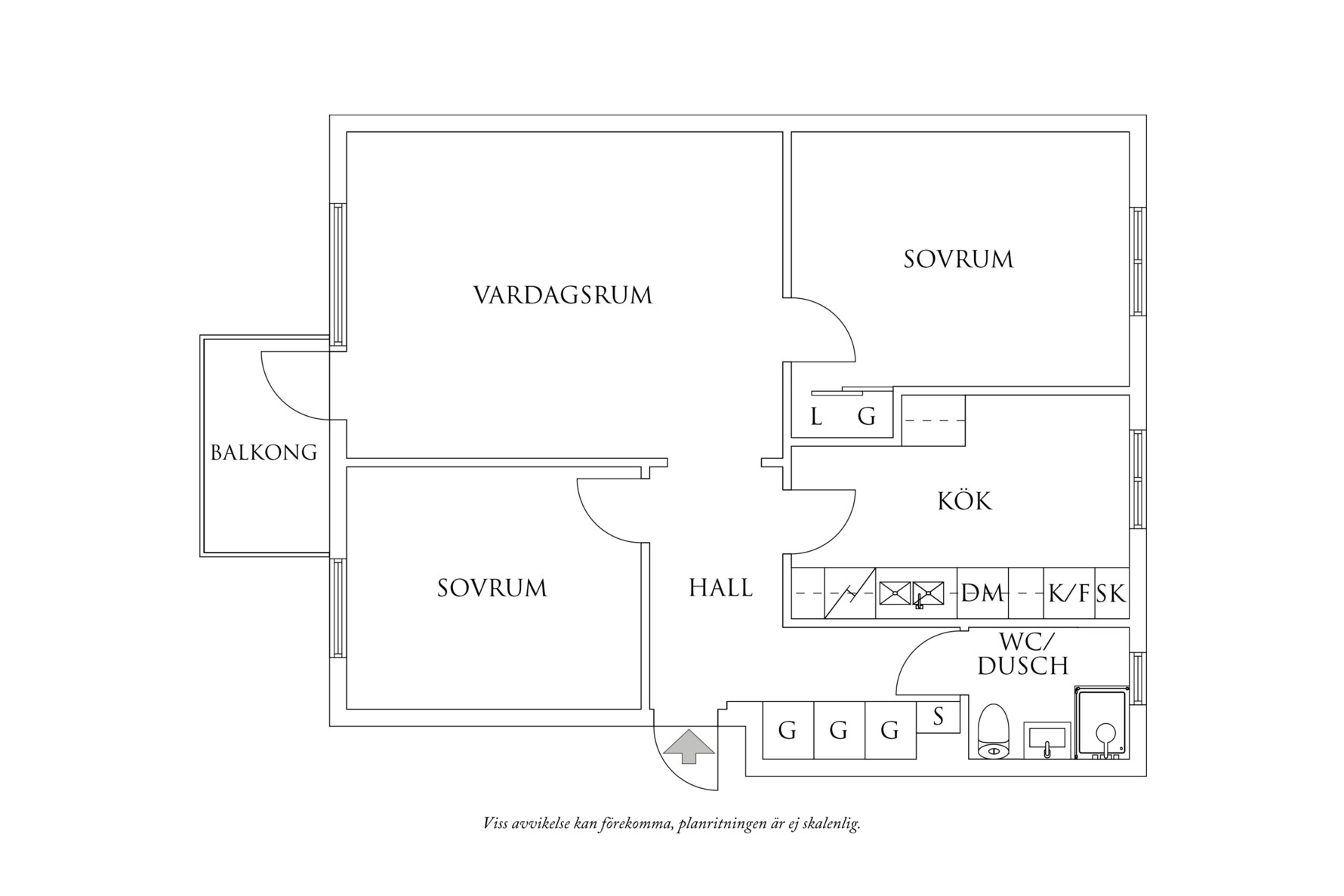 Planritning 1 Kalendervägen 75