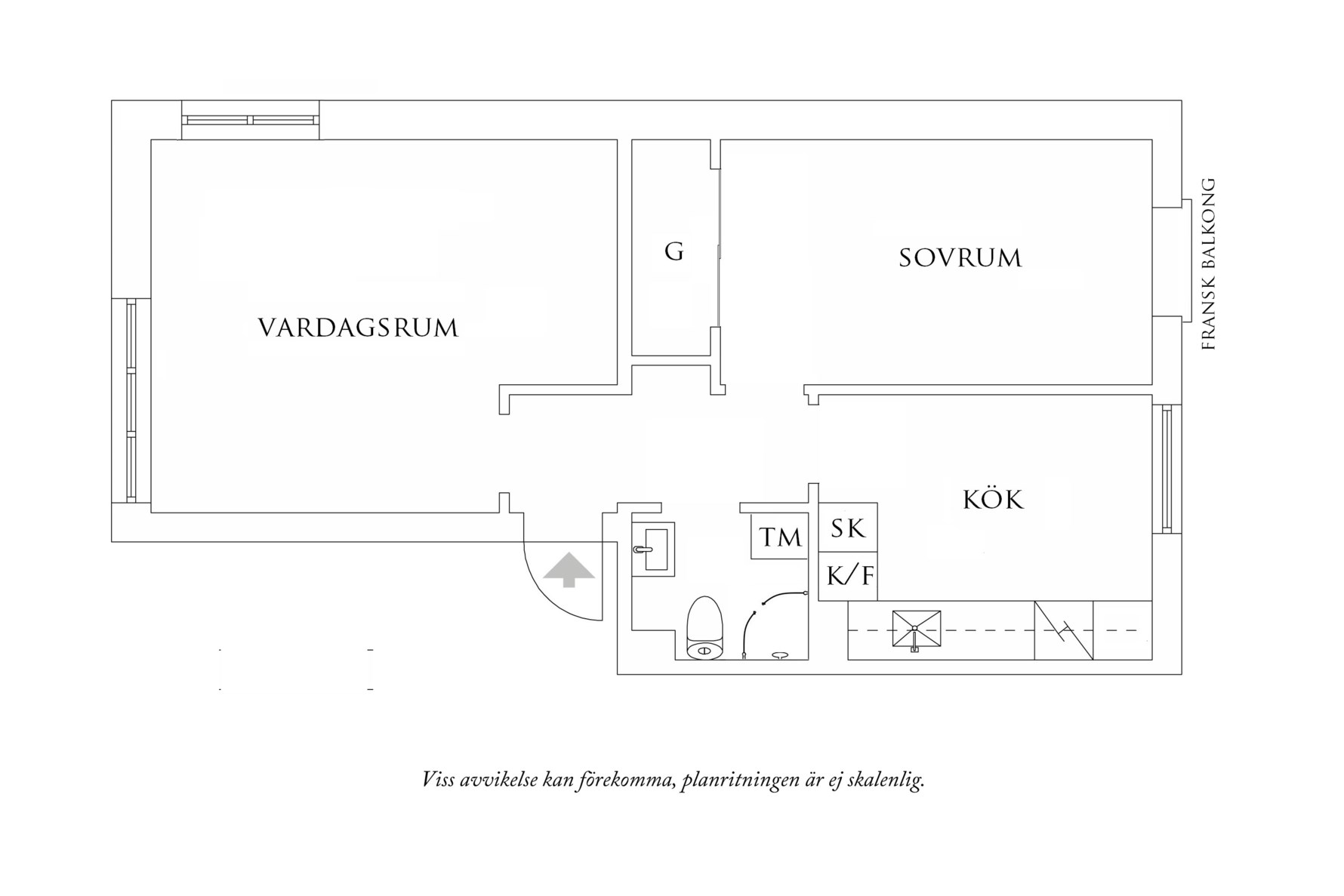 Planritning 1 Eklandagatan 54A