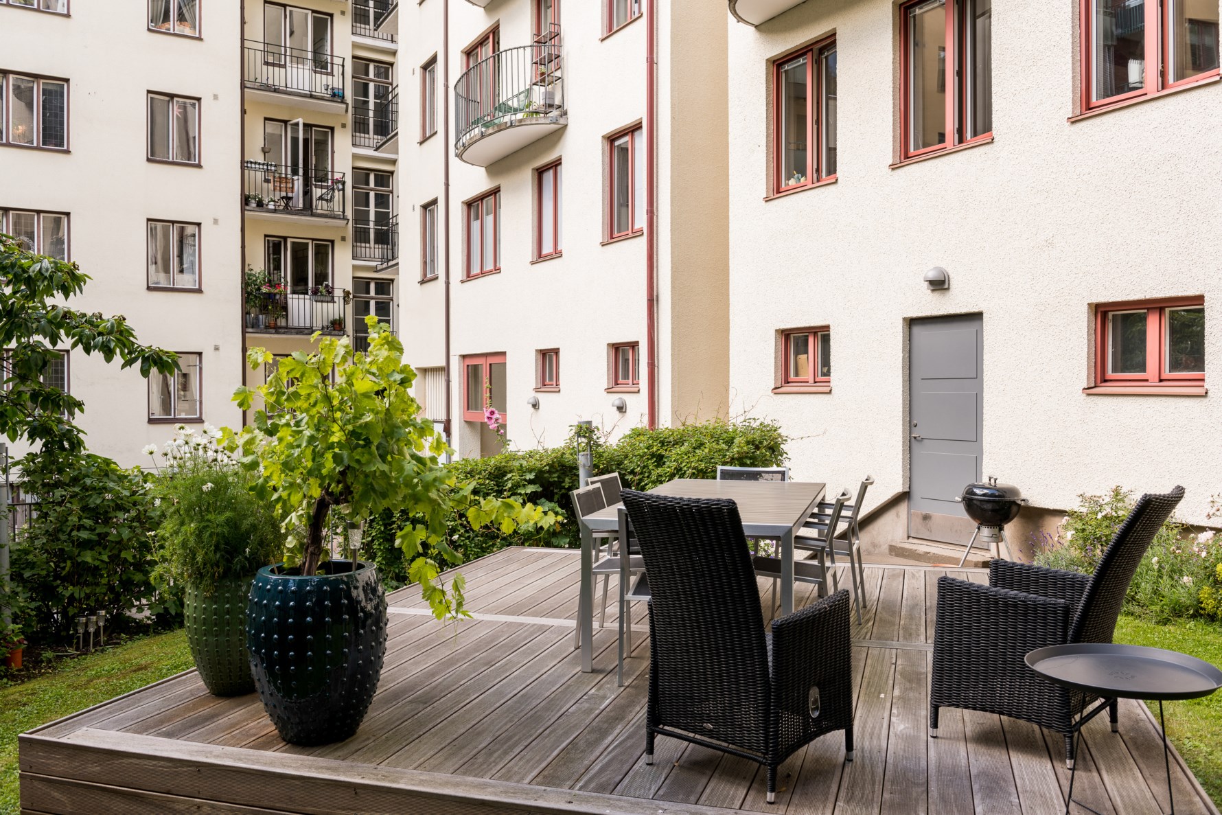 Föreningens mysiga innergård