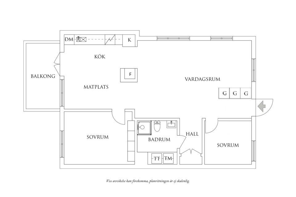 Planskiss Önneredsvägen 106 1
