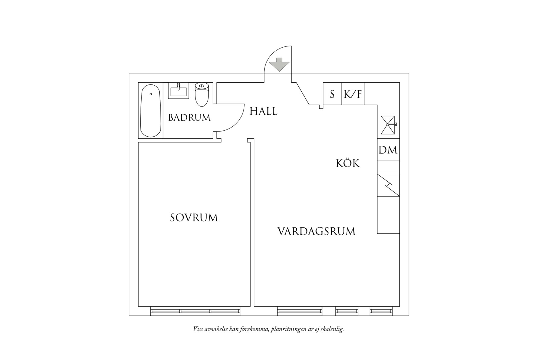 Planritning 1 Topasgatan 83