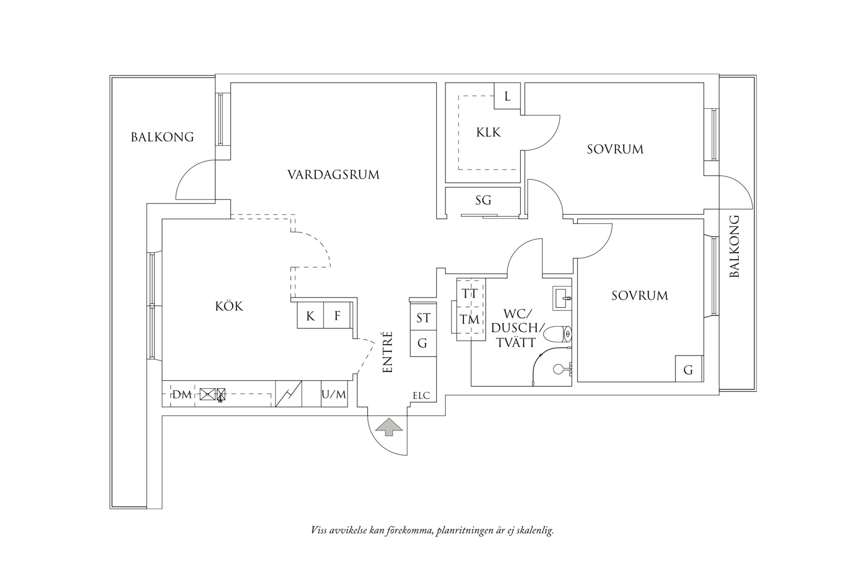 Planritning 1 Frida Hjertbergs Gata 6