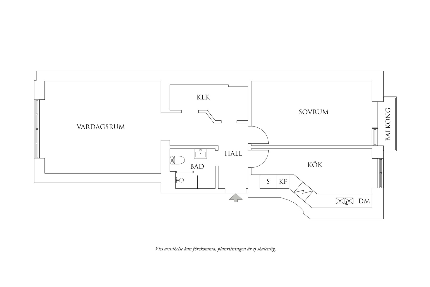 Planritning 1 Kristinehöjdsgatan 7