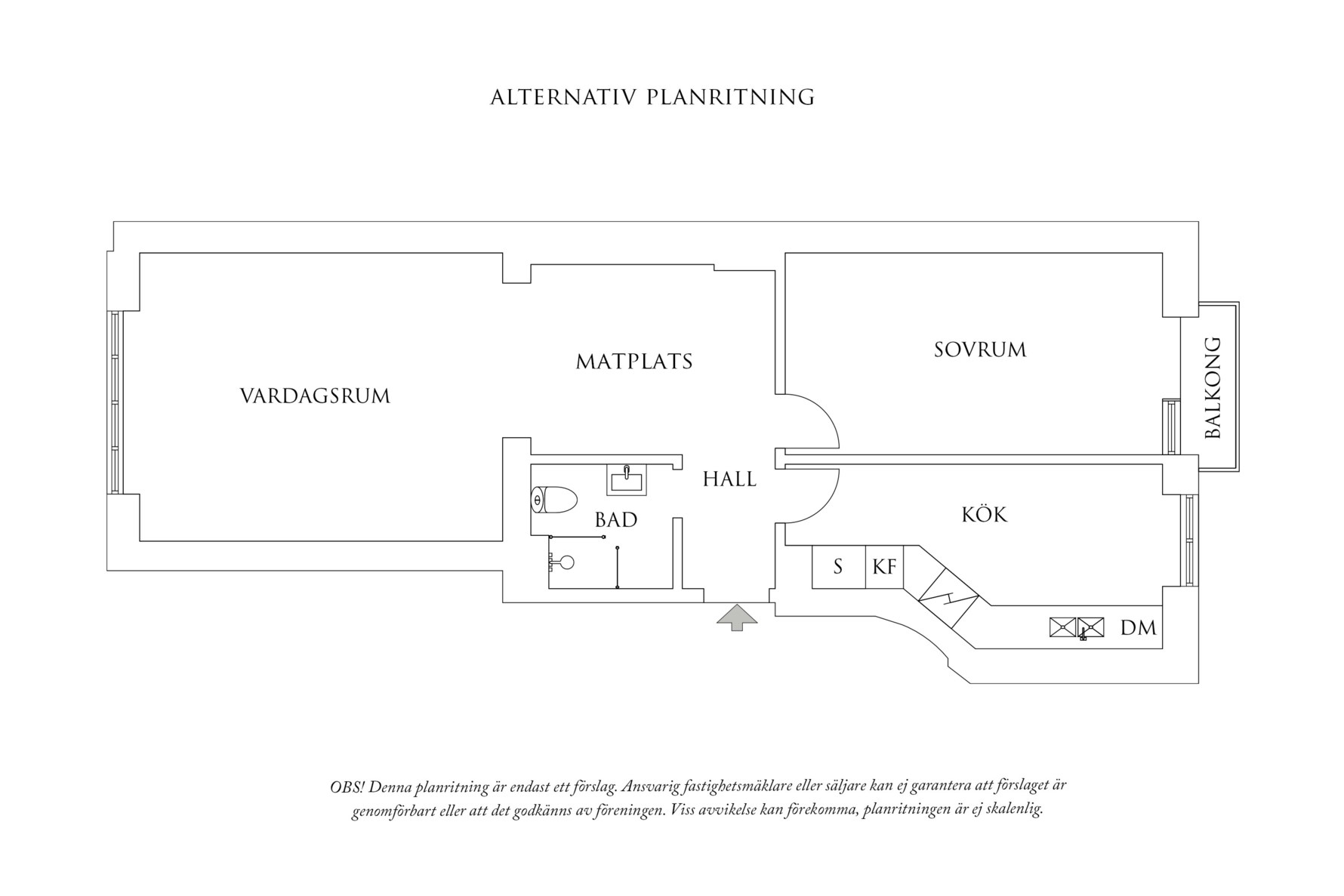 Planritning 2 Kristinehöjdsgatan 7